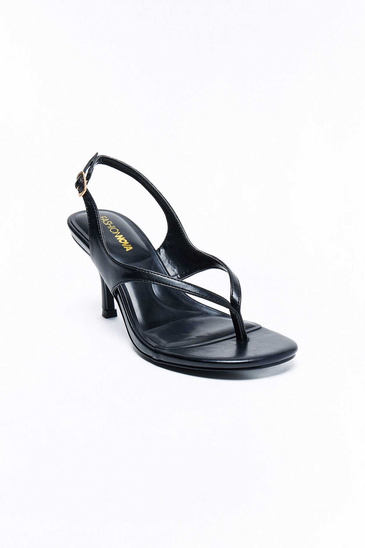 Sonoma Thong Slingback Heels - Black