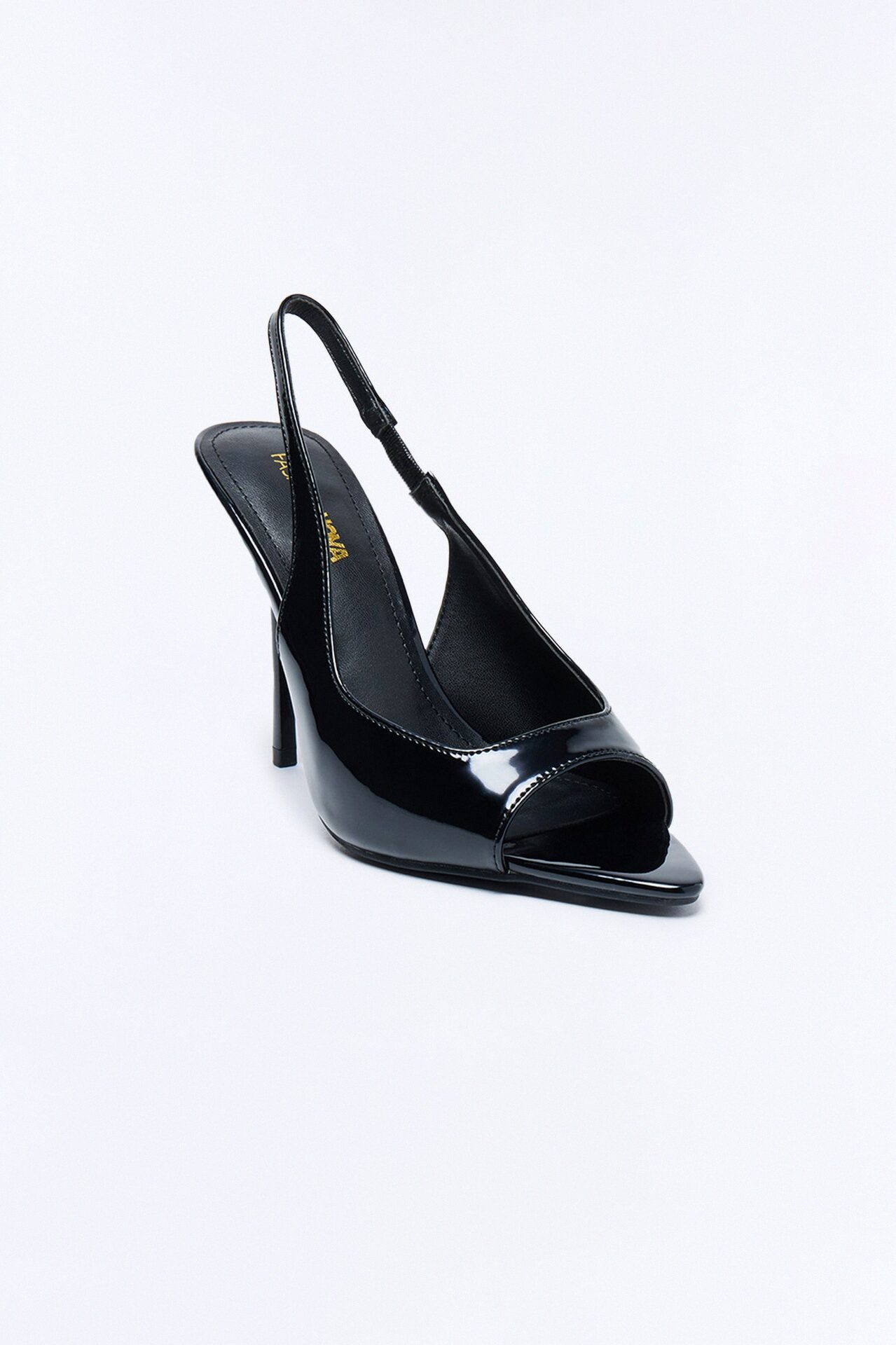 Kailee Slingback Peeptoe Heels - Black