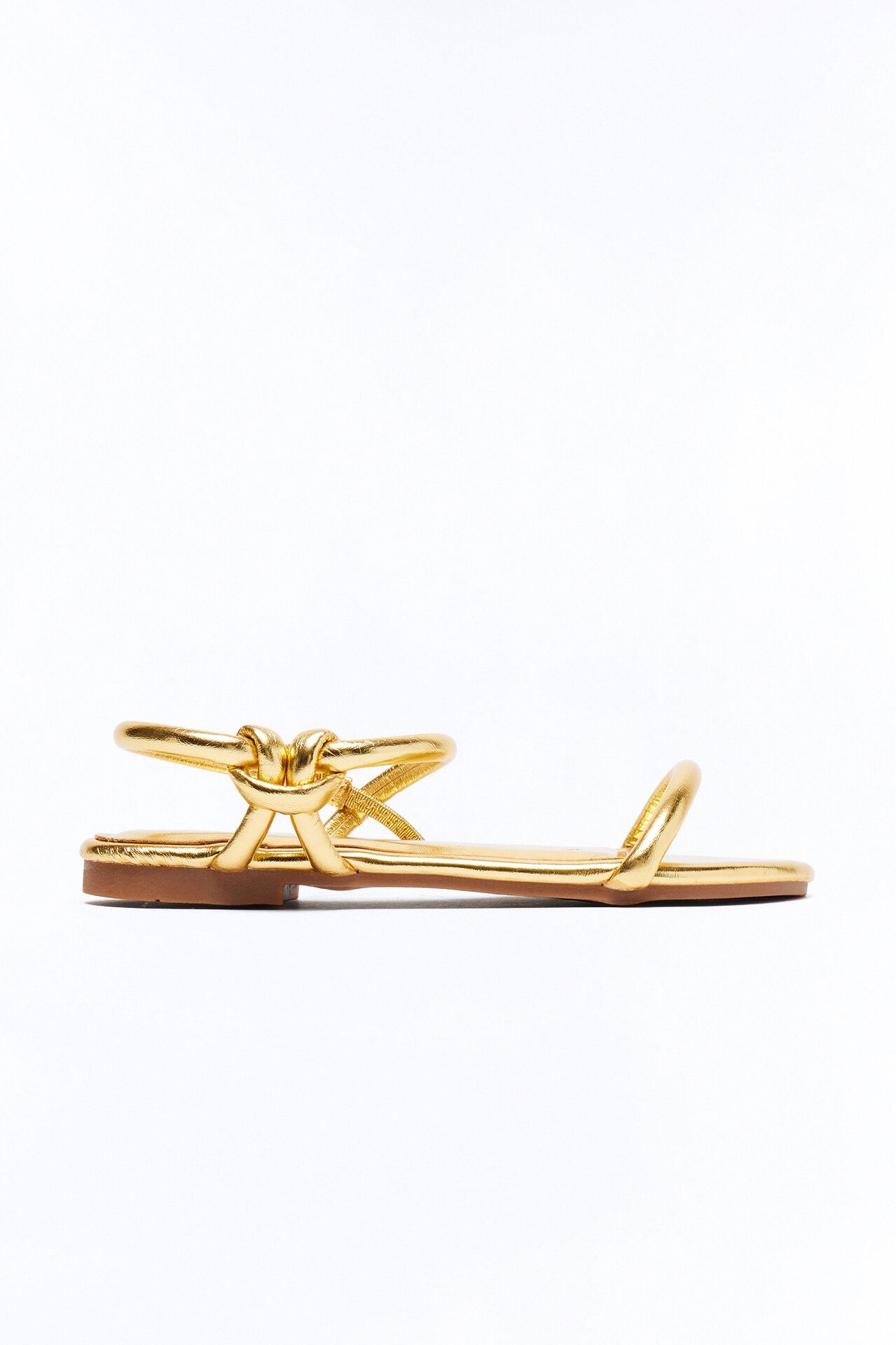 Kira Ankle Strap Sandals - Gold