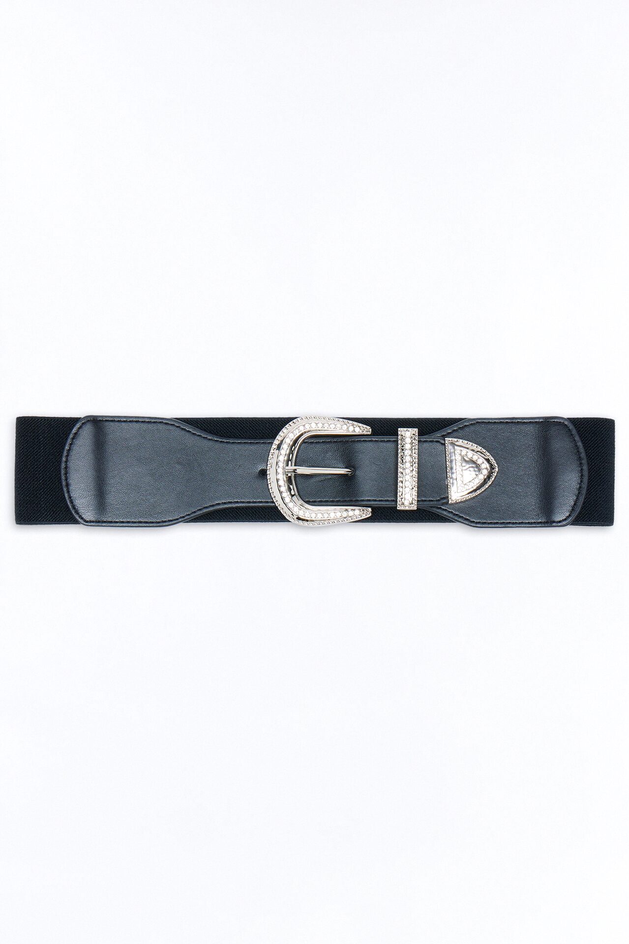 True Feelings Wide Stretch Belt - Black