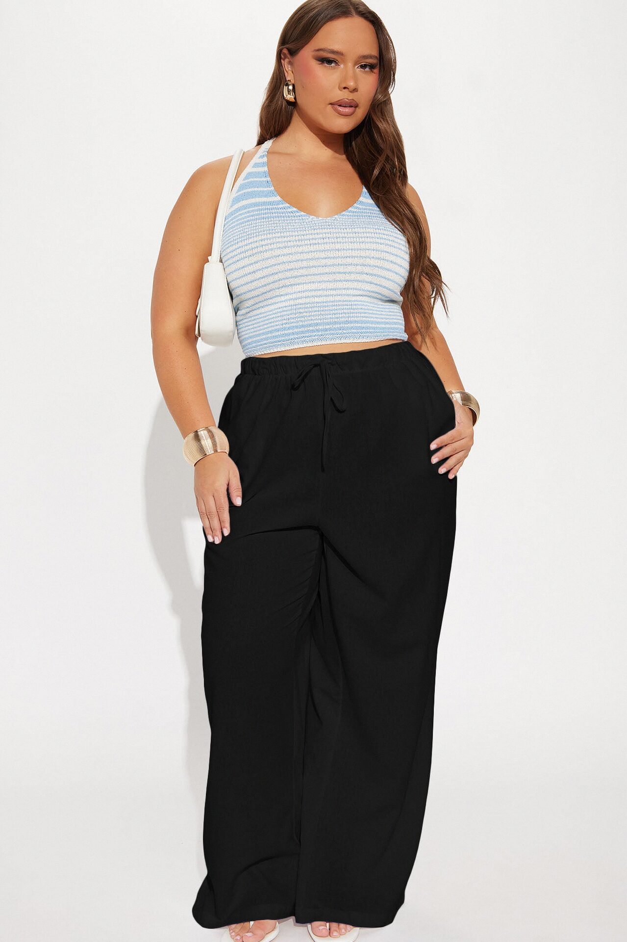 Beach Walks Linen Pant - Black