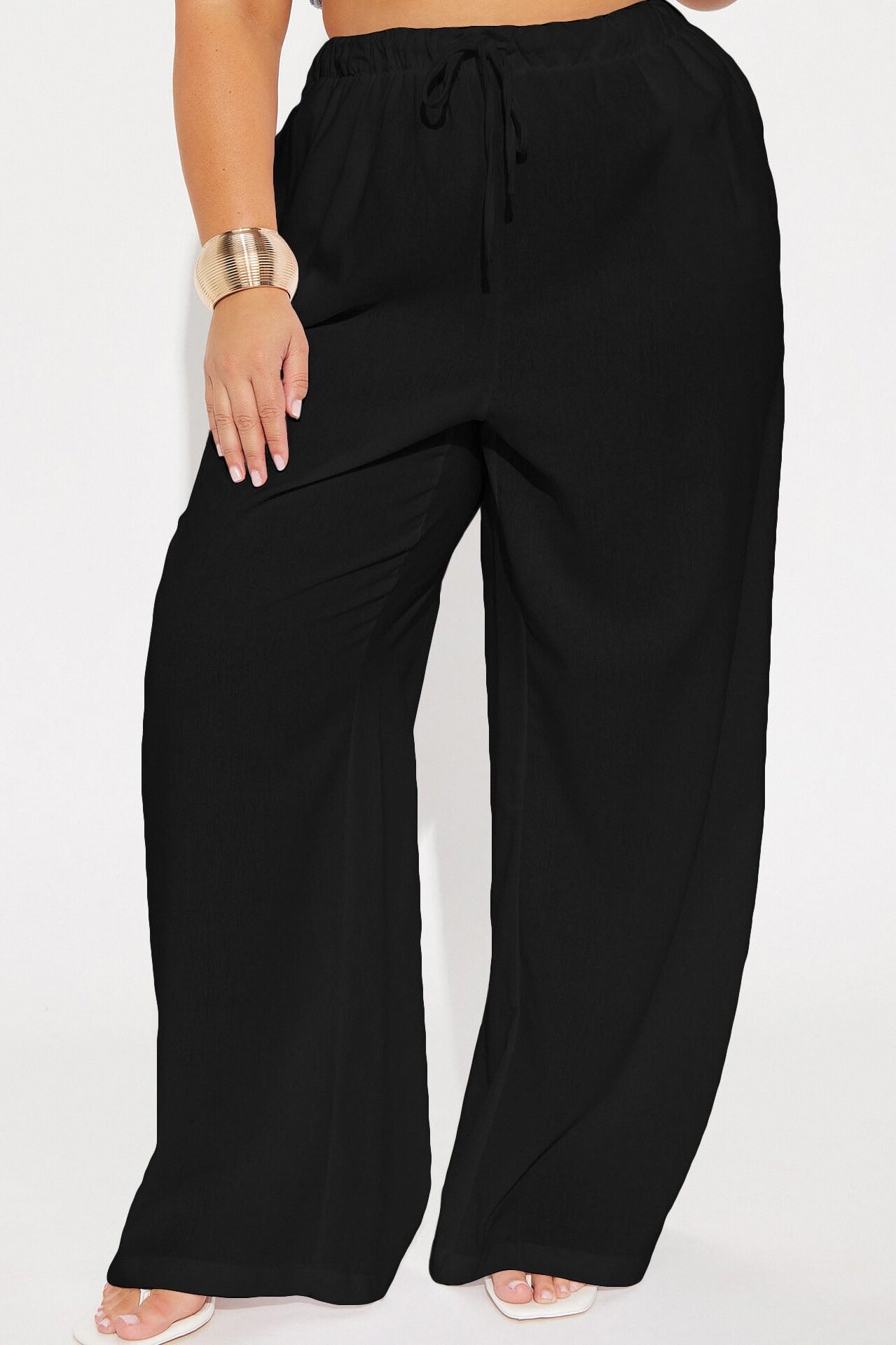 Beach Walks Linen Pant - Black