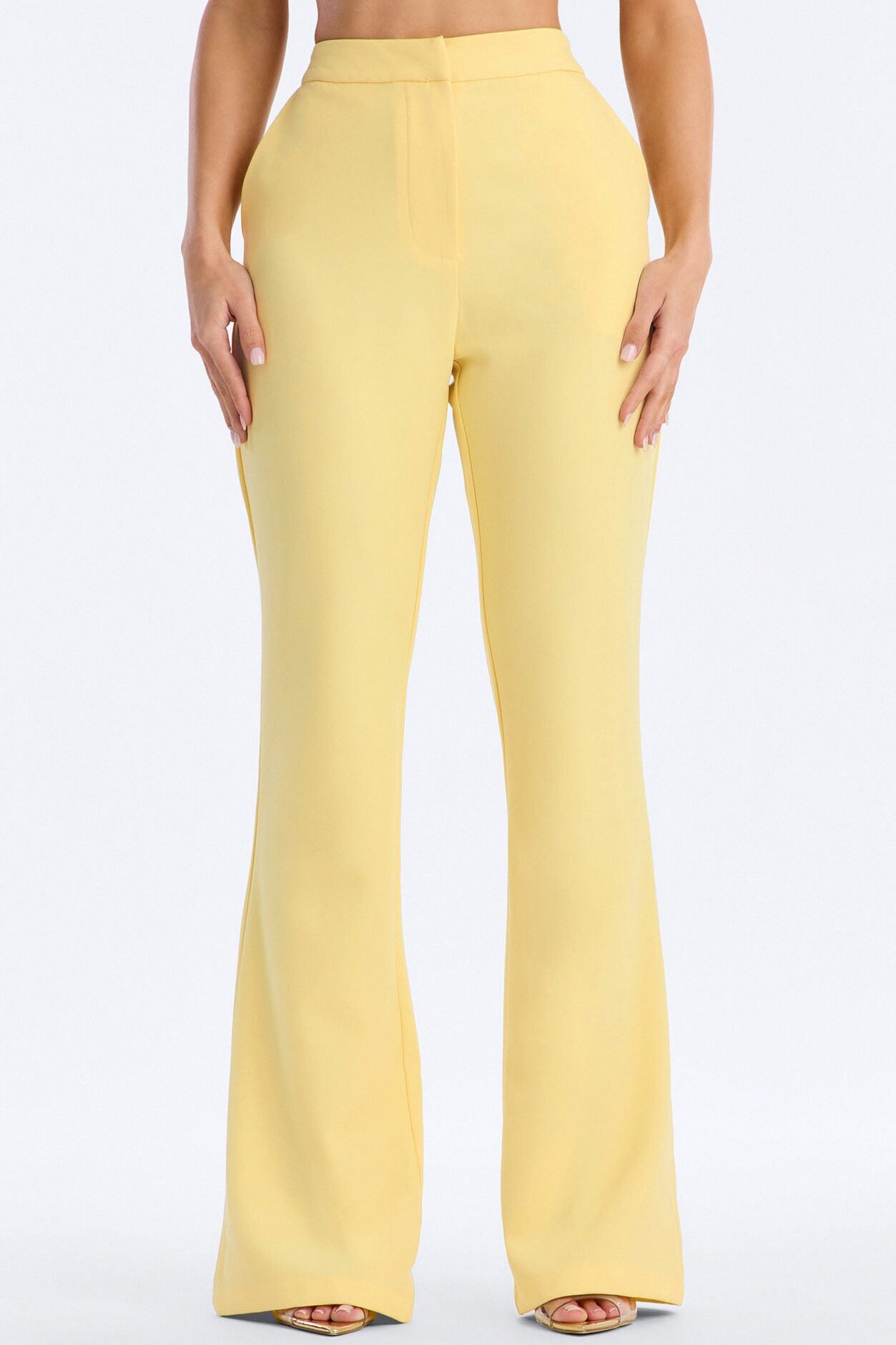 Breaking Even Flare Trouser - Butter Yellow