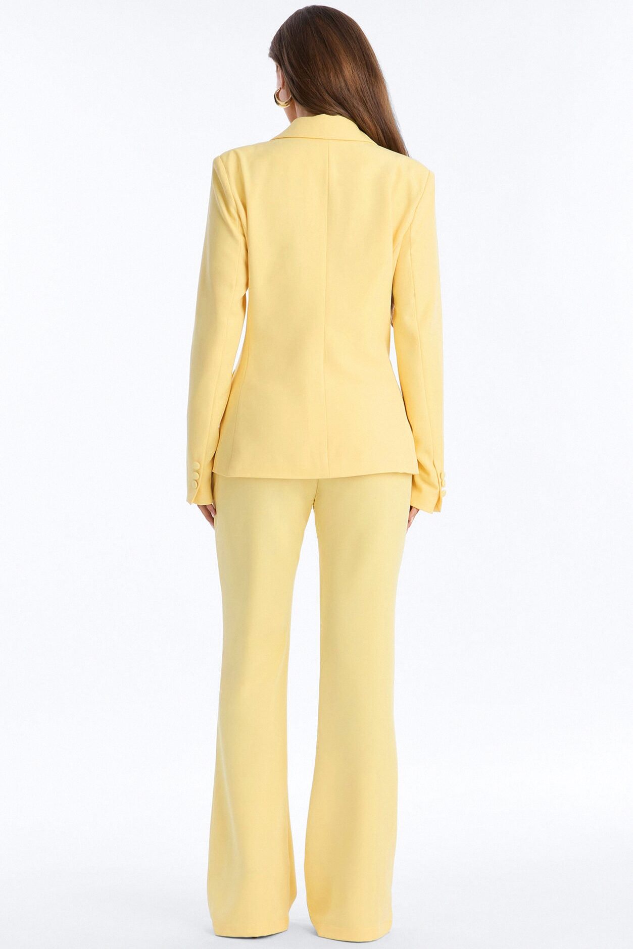 Breaking Even Flare Trouser - Butter Yellow