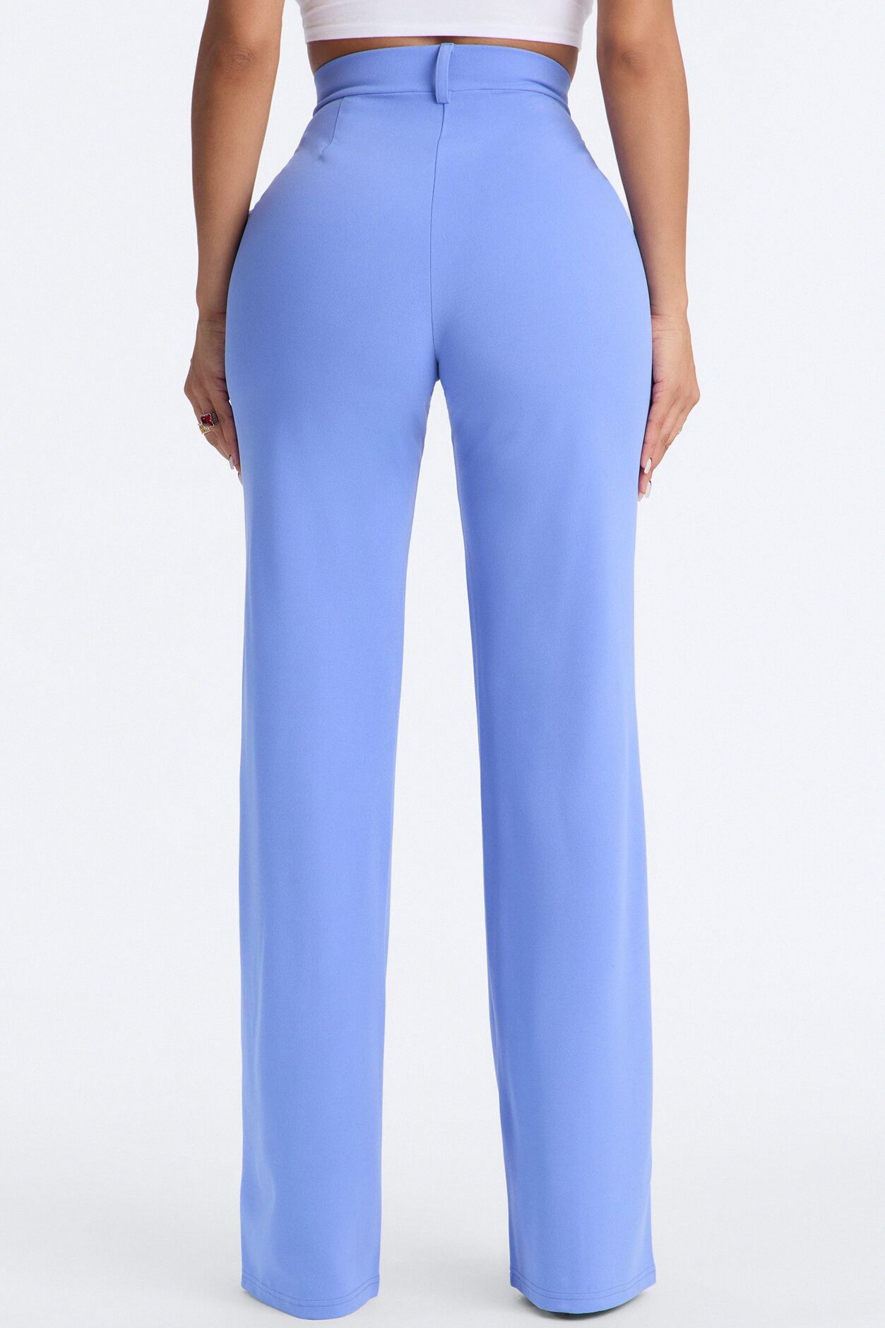 Heidi Wide Leg Trouser Pant - Periwinkle