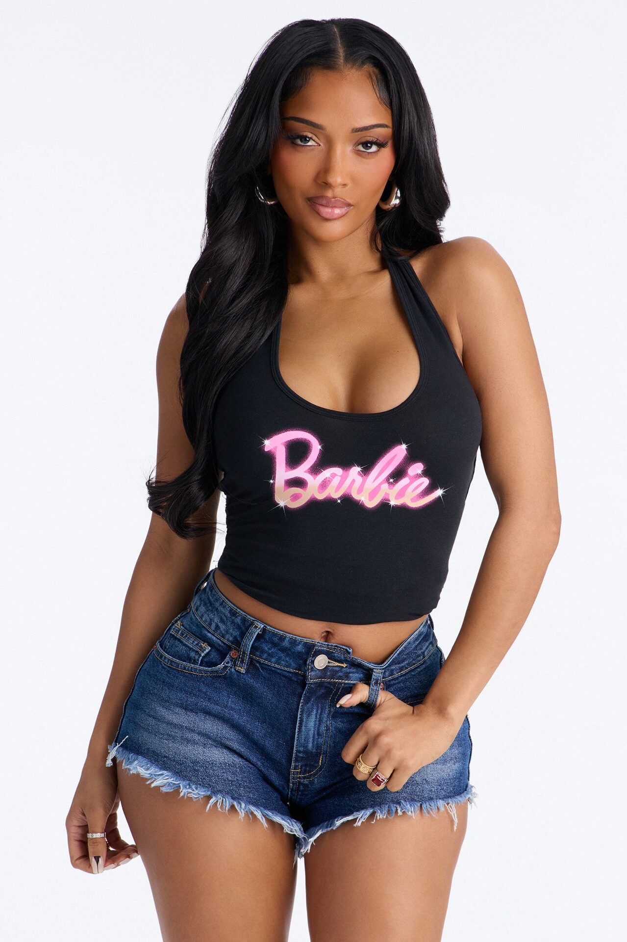 Barbie BHM Halter Top - Black