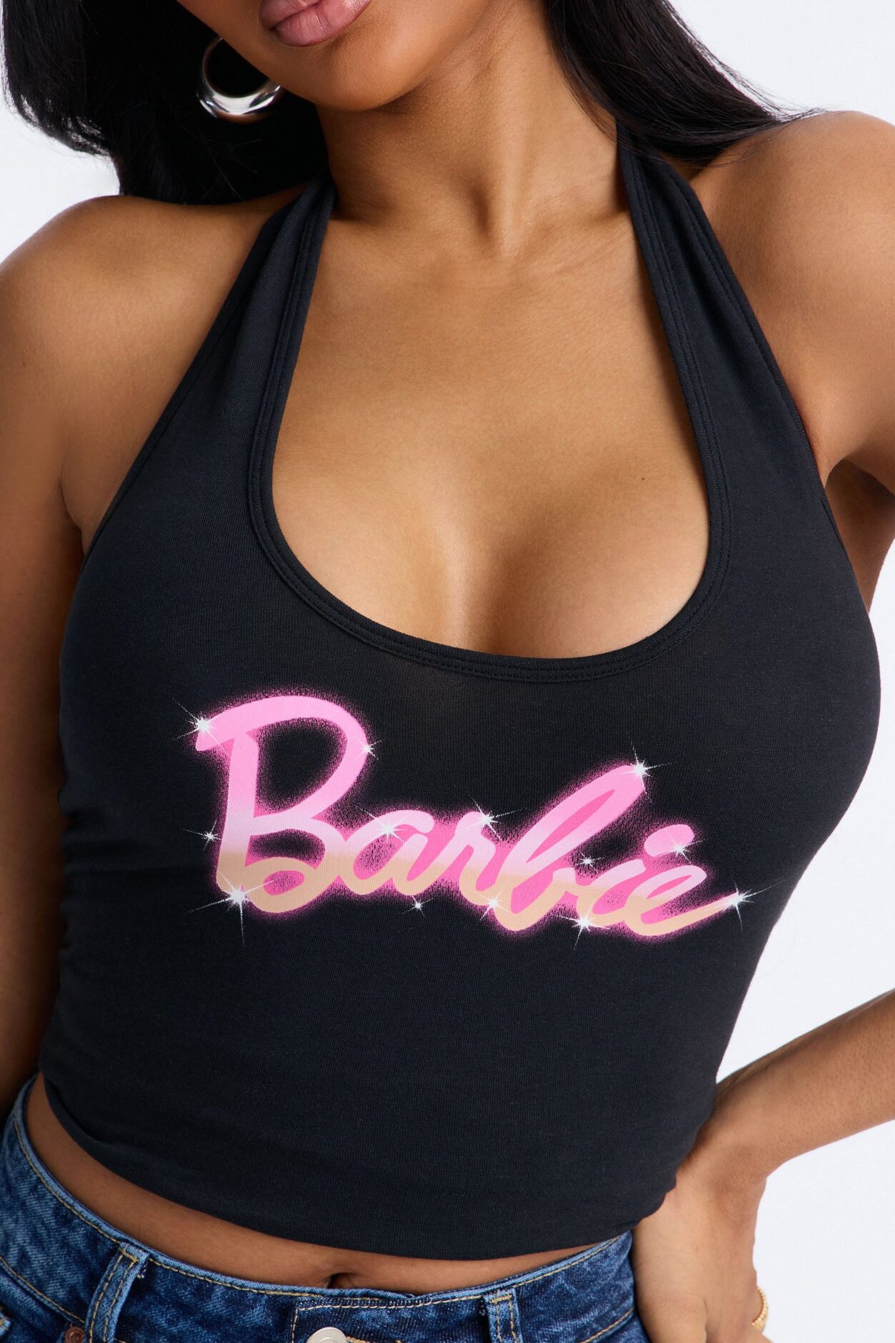 Barbie BHM Halter Top - Black