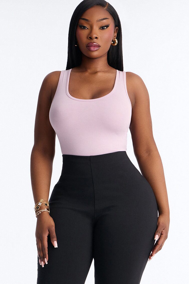 Divine Basic Tank Bodysuit - Lilac