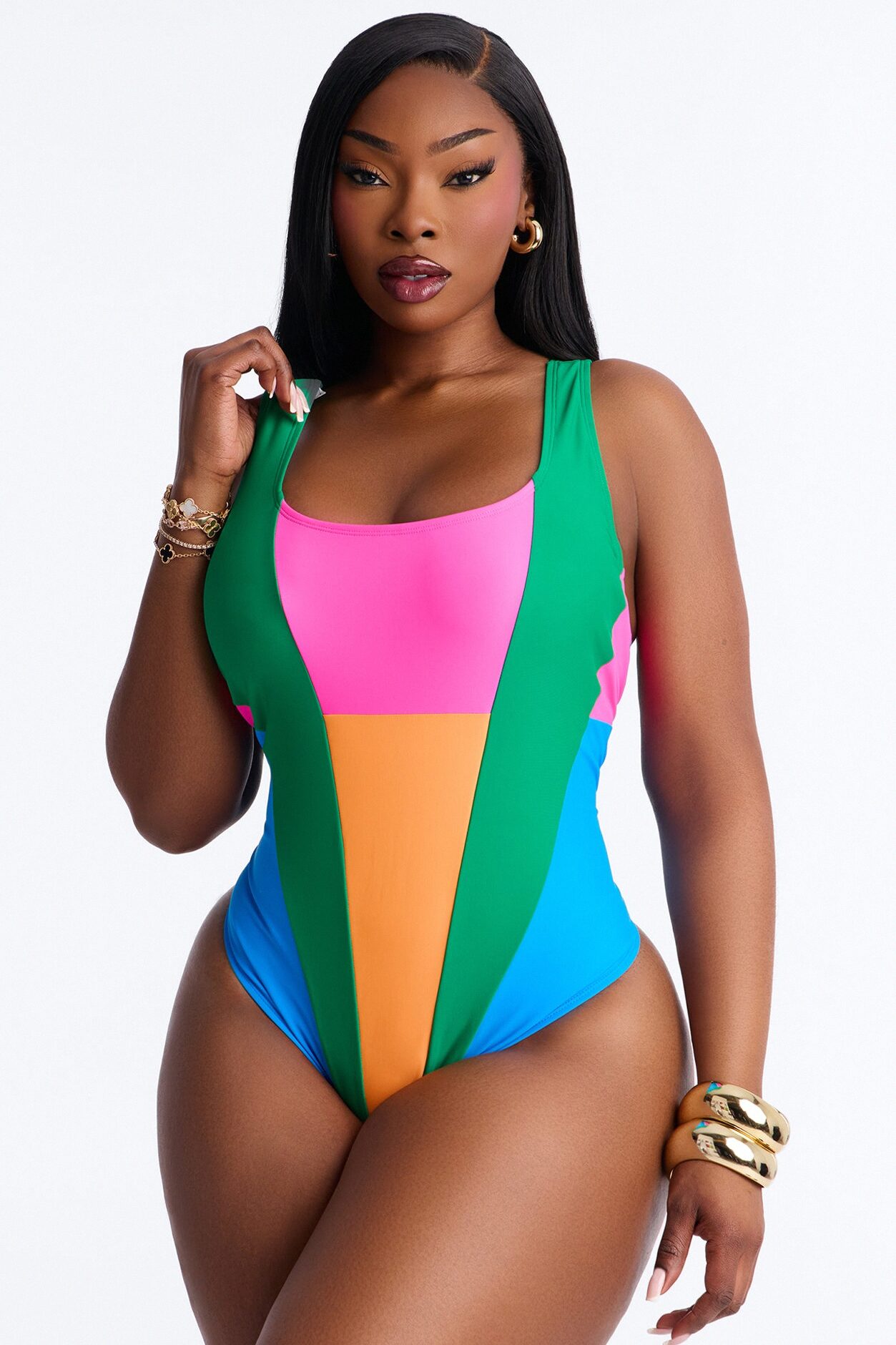 Manhattan Beach Moment 1 Piece Swimsuit - Multi Color