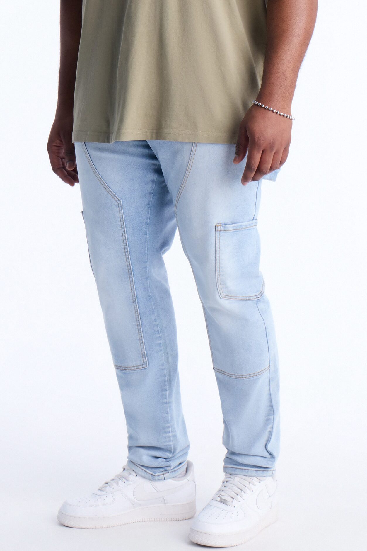 Studio Carpenter Stacked Skinny Jean - Light Wash