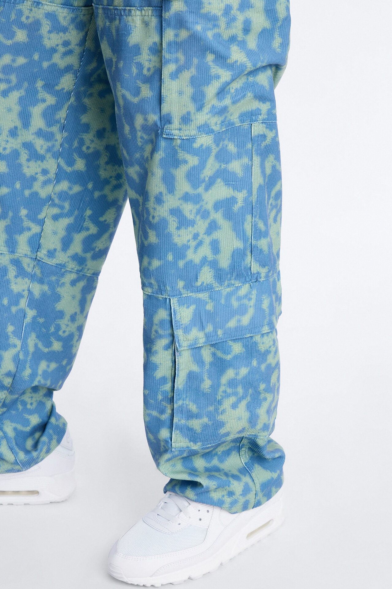 Baggy Terrain Drip Textured Pant - Blue