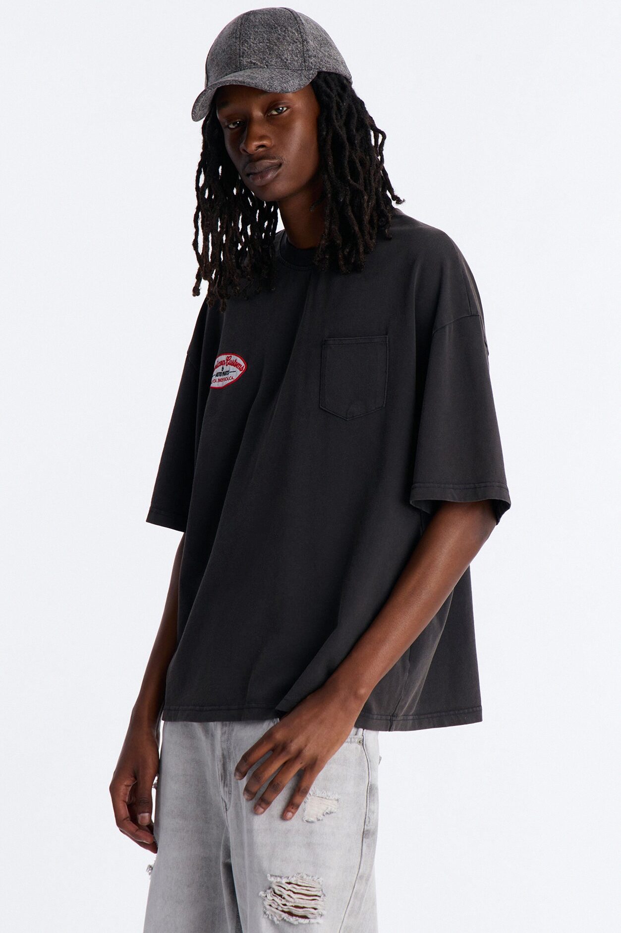 Boxy Gas Station Boxy Tee - Black Wash