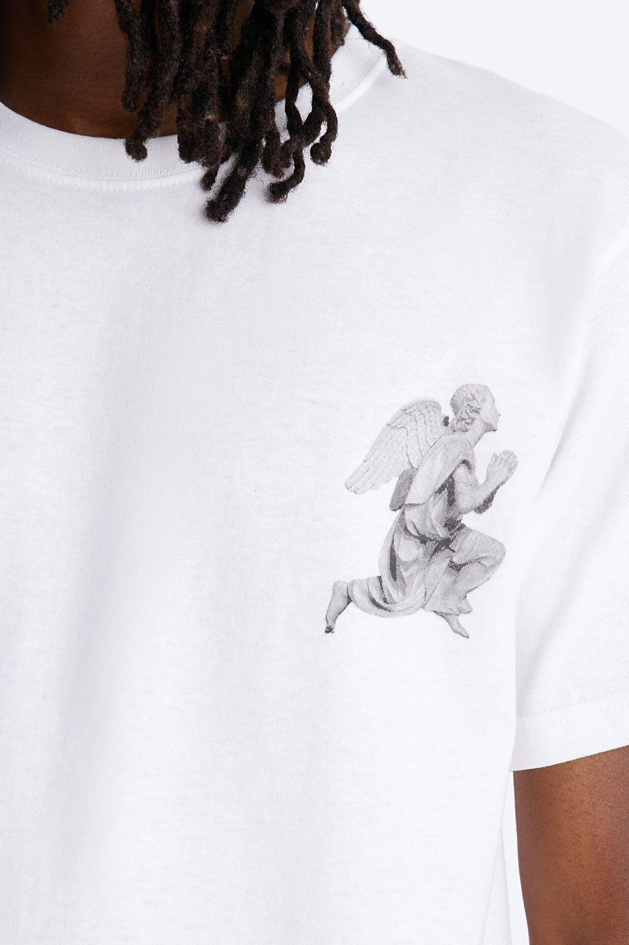 Pray For Me Angels Short Sleeve Tee - White