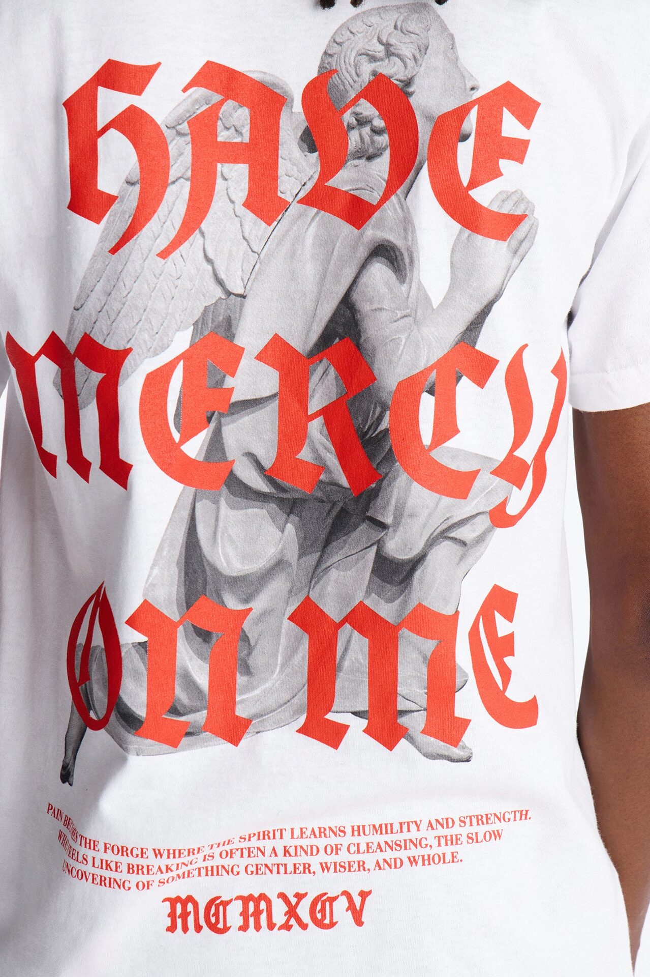 Pray For Me Angels Short Sleeve Tee - White