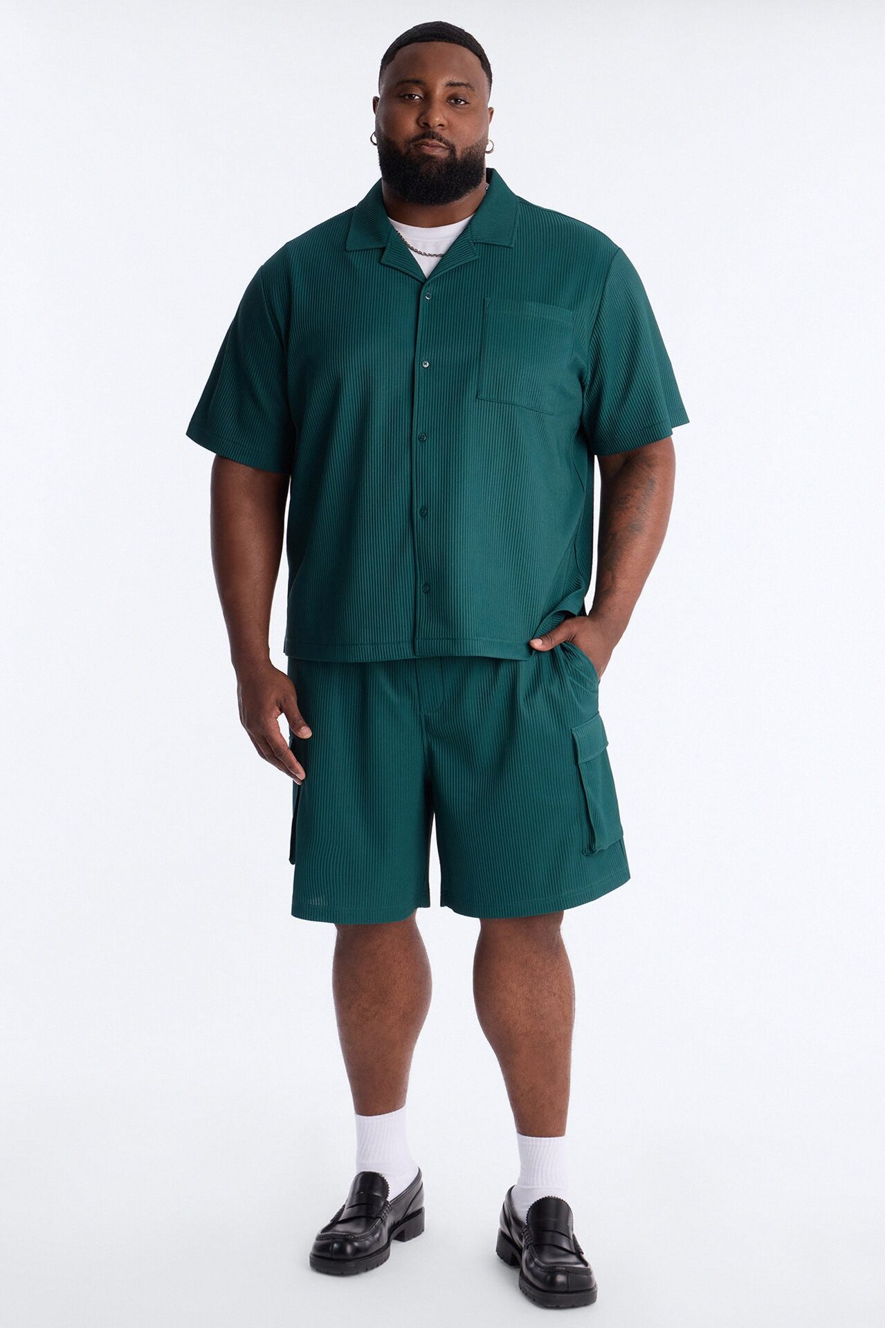 Show Up Relaxed Cargo Short - Teal