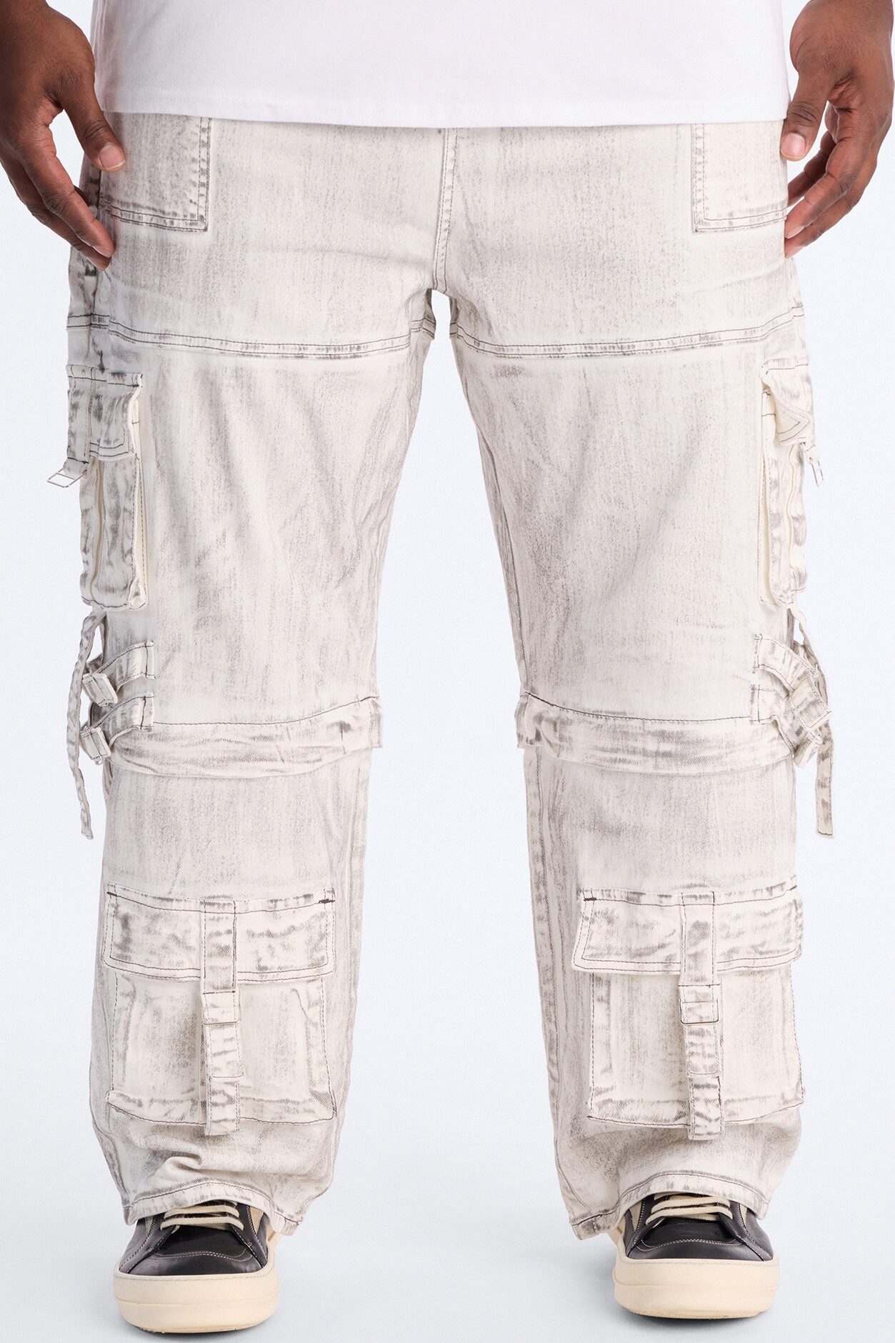 Morph City Switch Cargo Jean - Light Grey