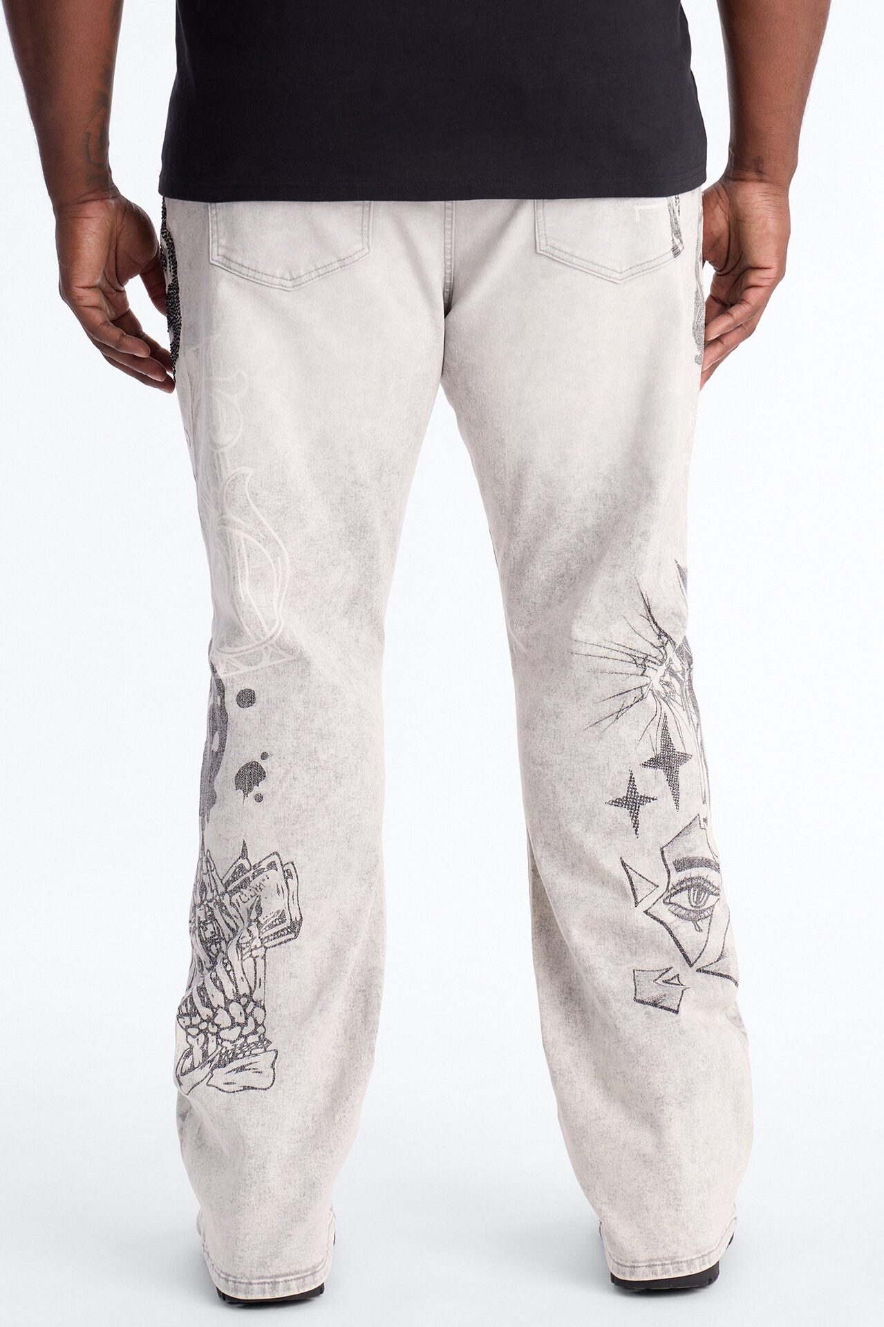 Stacked Skinny Flare Ace Royale Jean - Grey