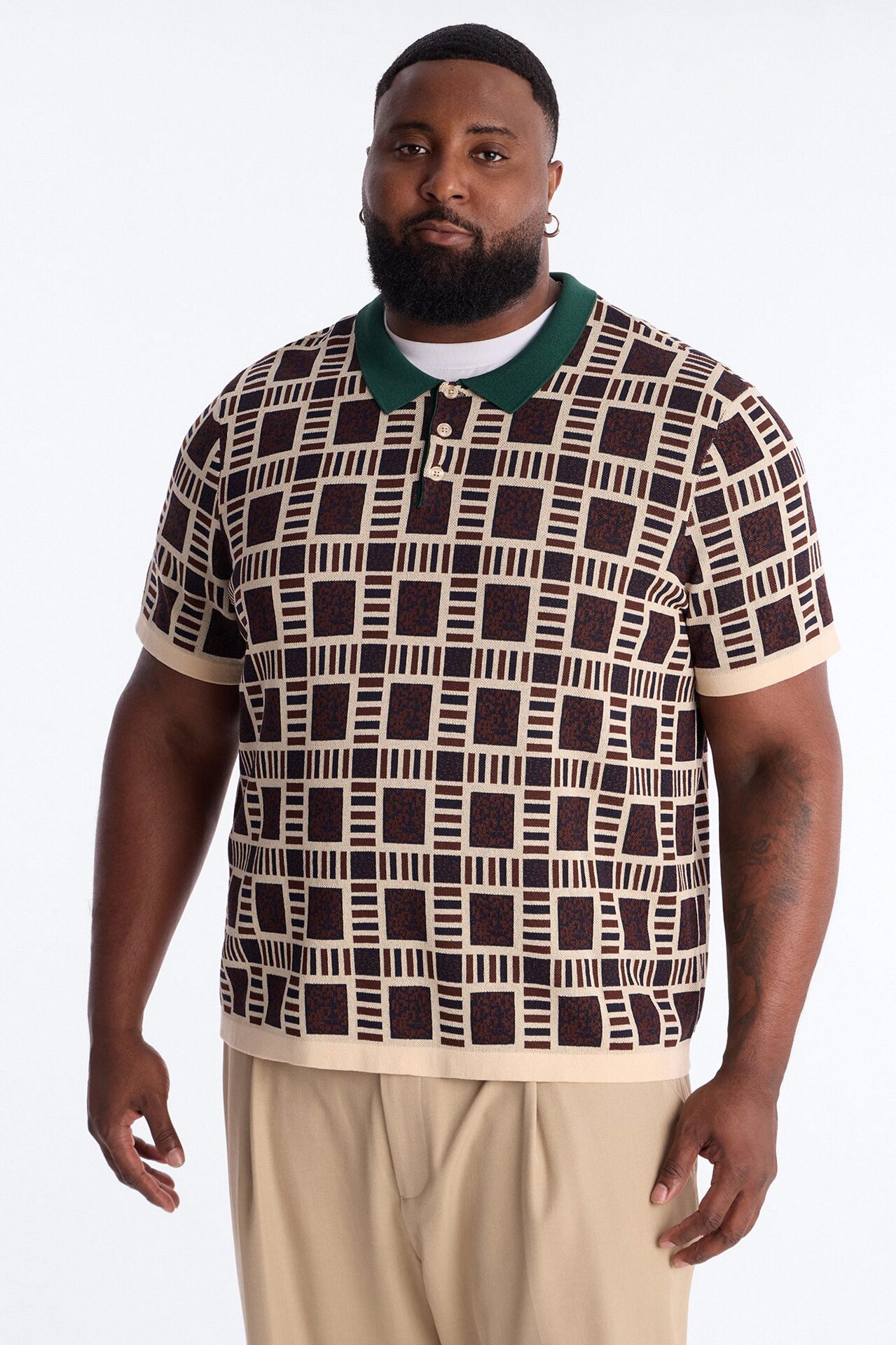 Westbury Knit Polo - Brown