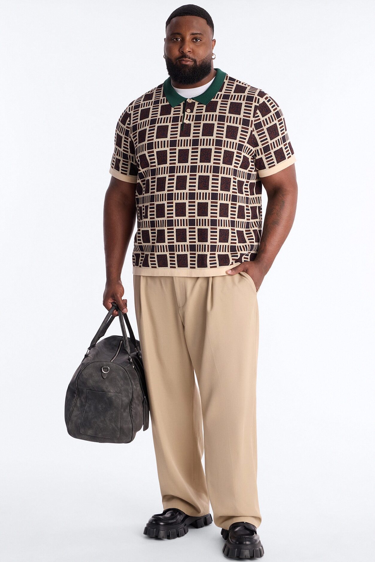 Westbury Knit Polo - Brown