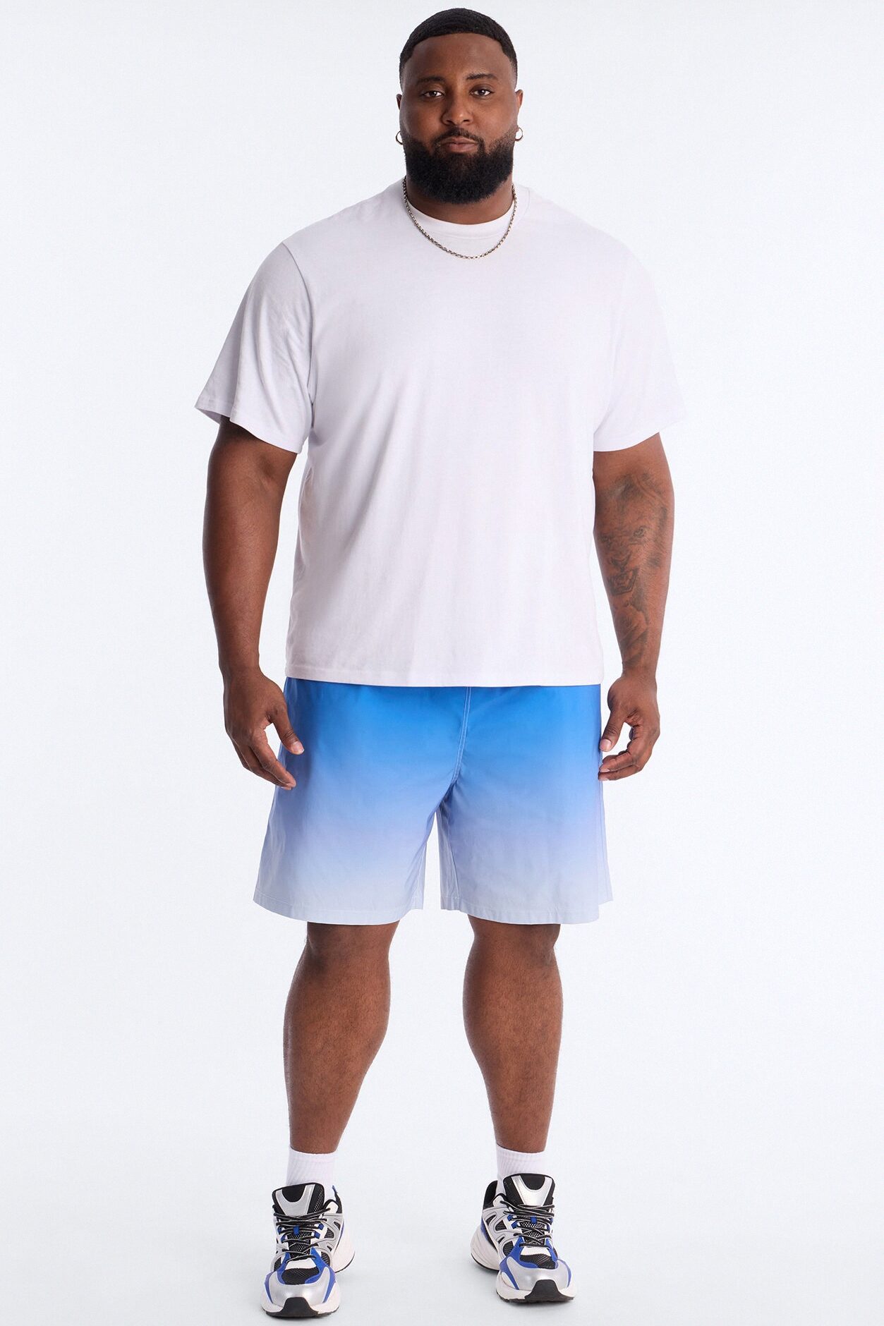Relaxed Fade Away Ombre Short - Blue