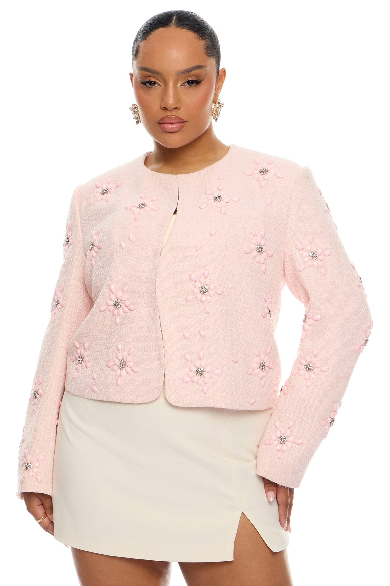 Saydee Embellished Jacket - Light Pink