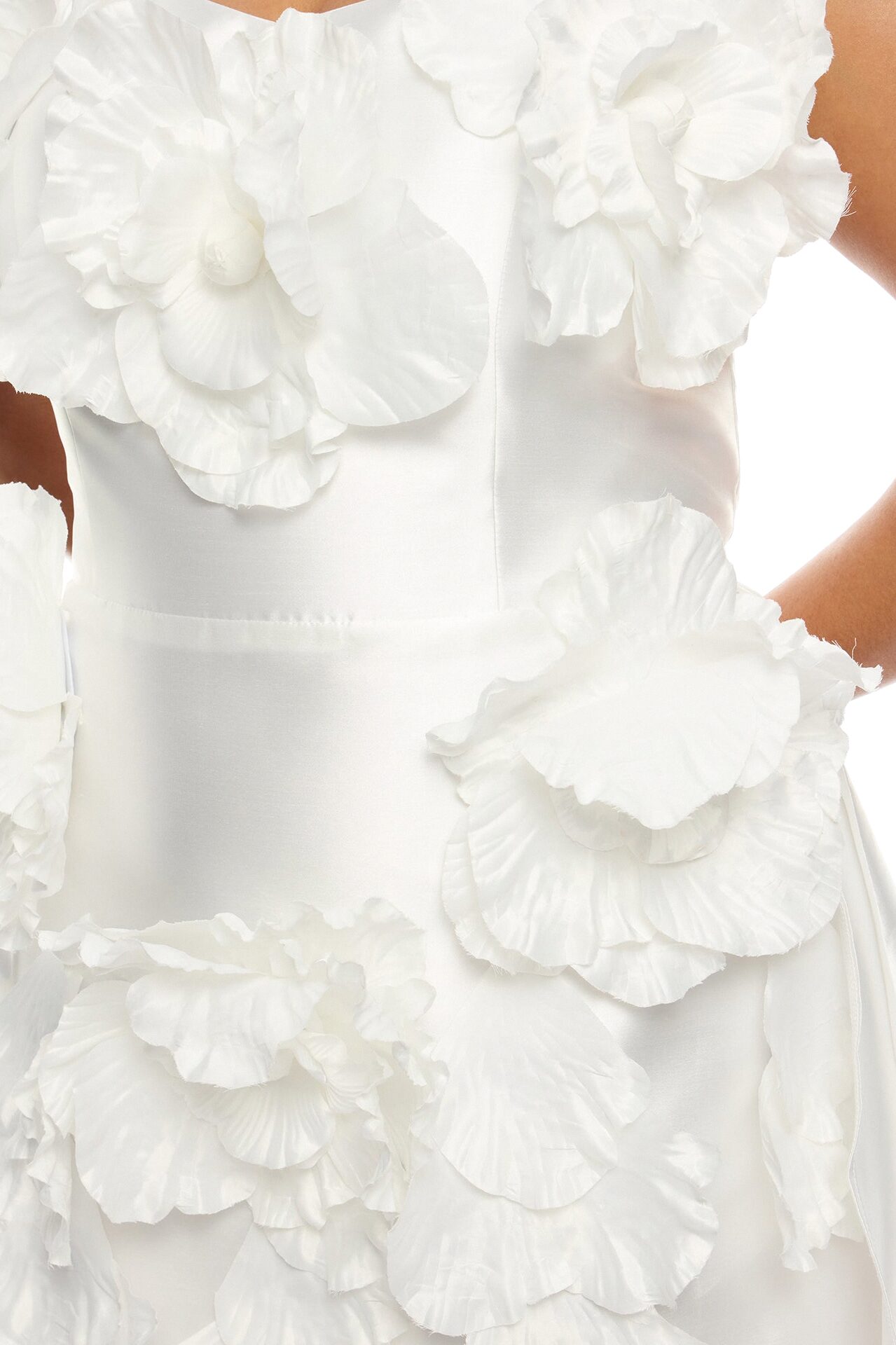 Dara Draped Taffeta Mini Dress - White