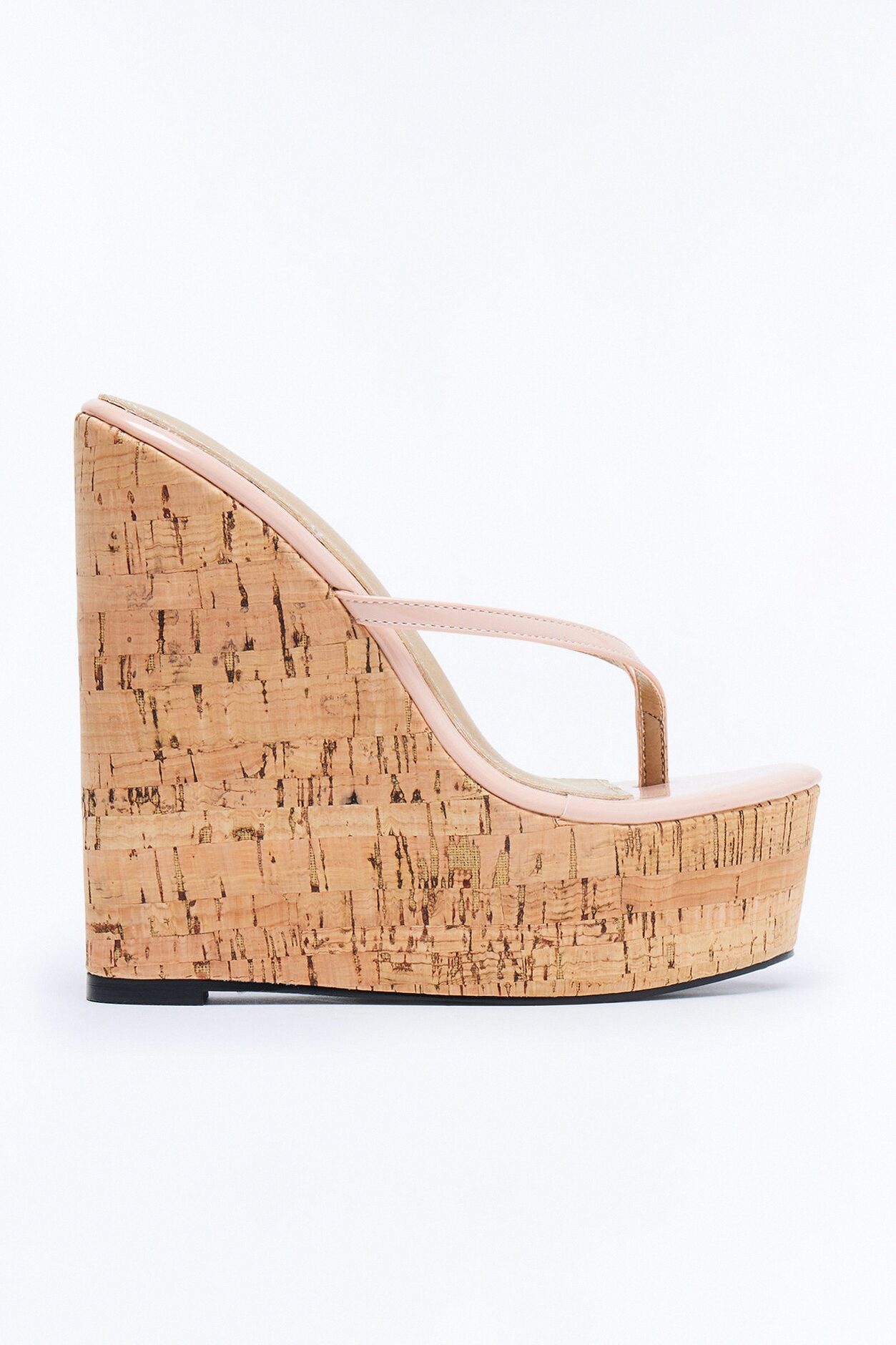 Kaleo Thong Platform Wedges - Blush
