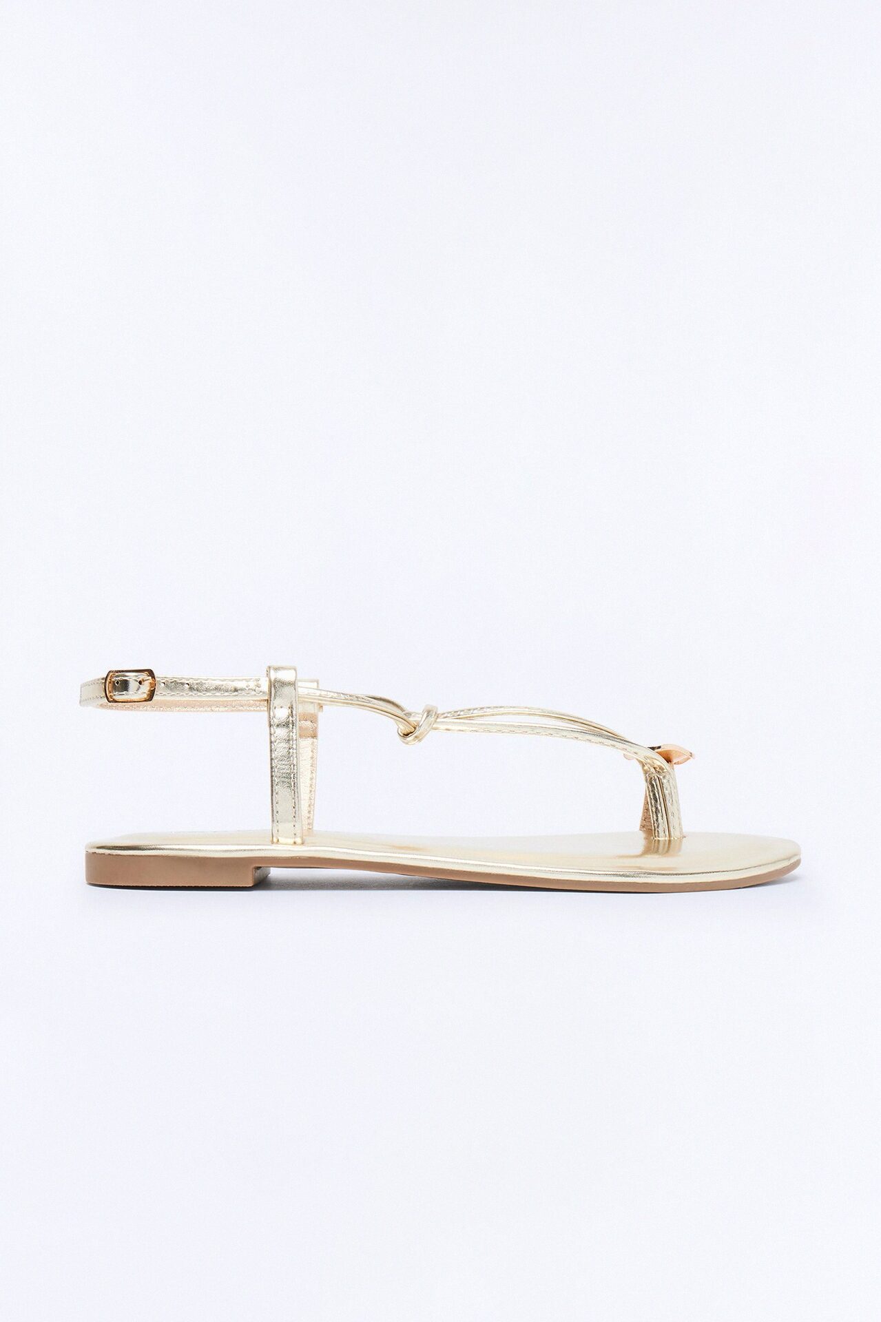 Summer Toe Ring Sandals - Gold