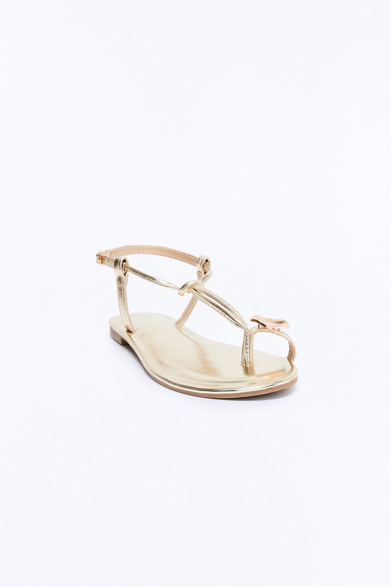 Summer Toe Ring Sandals - Gold