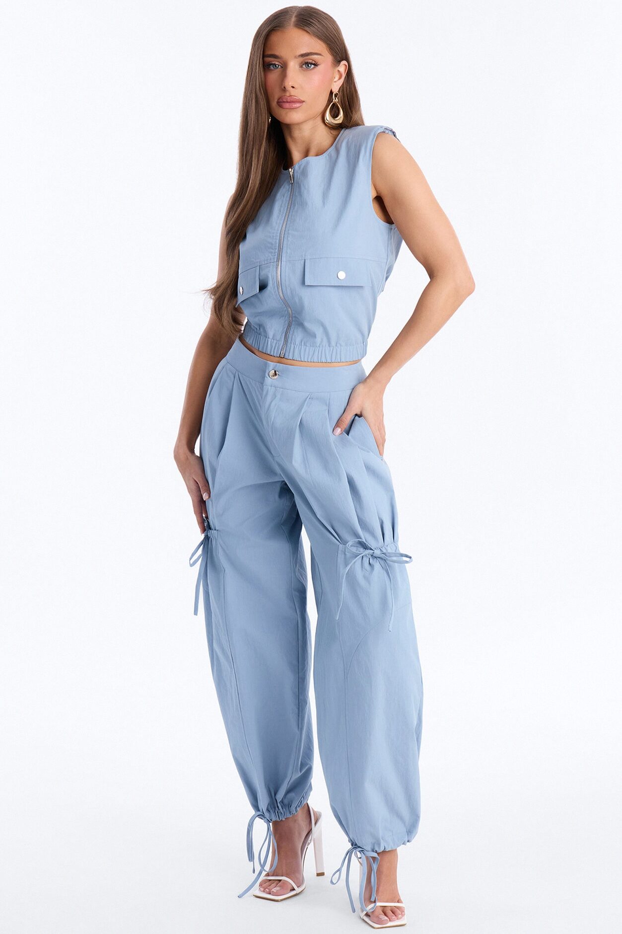 Delia Jogger Pant Set - Blue