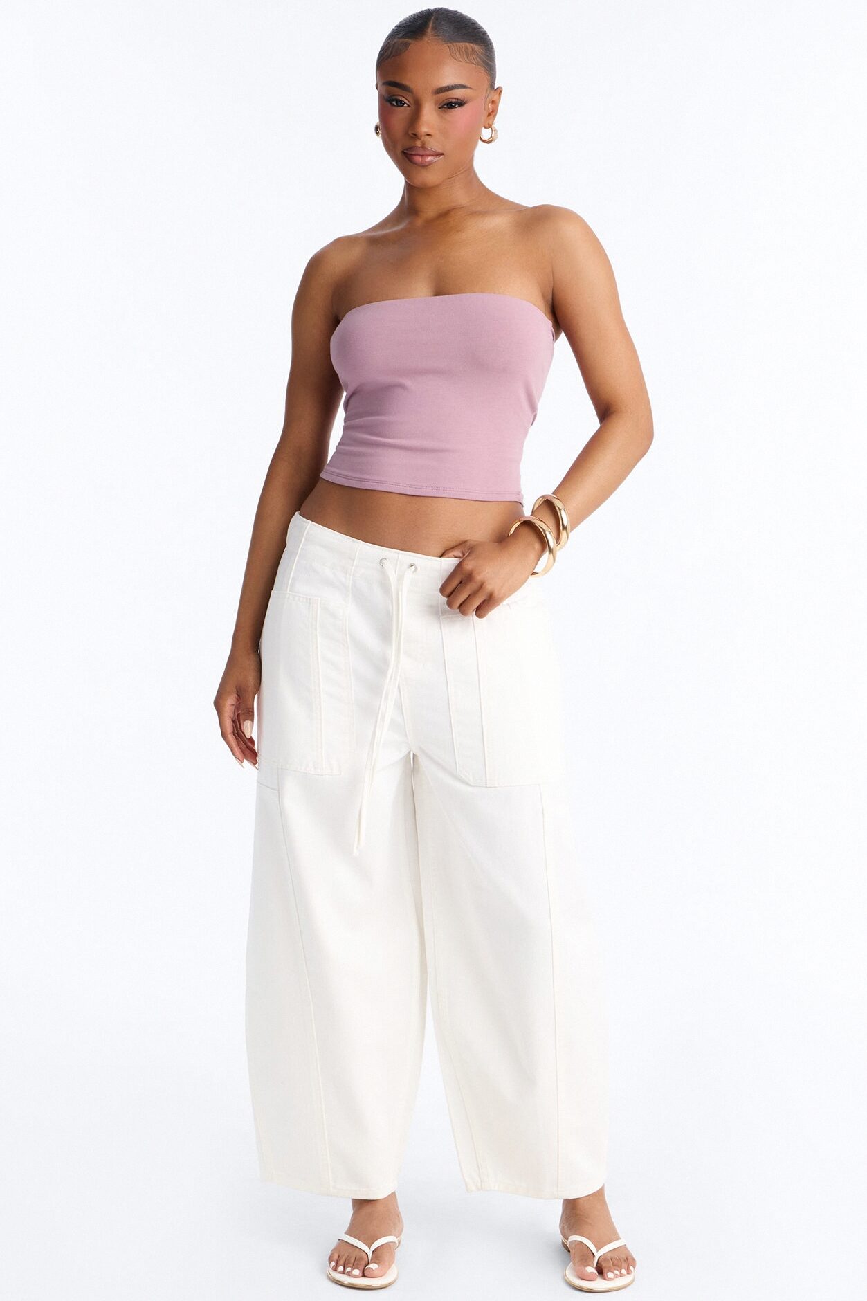 Cruise By Twill Barrel Pant 30″ - White