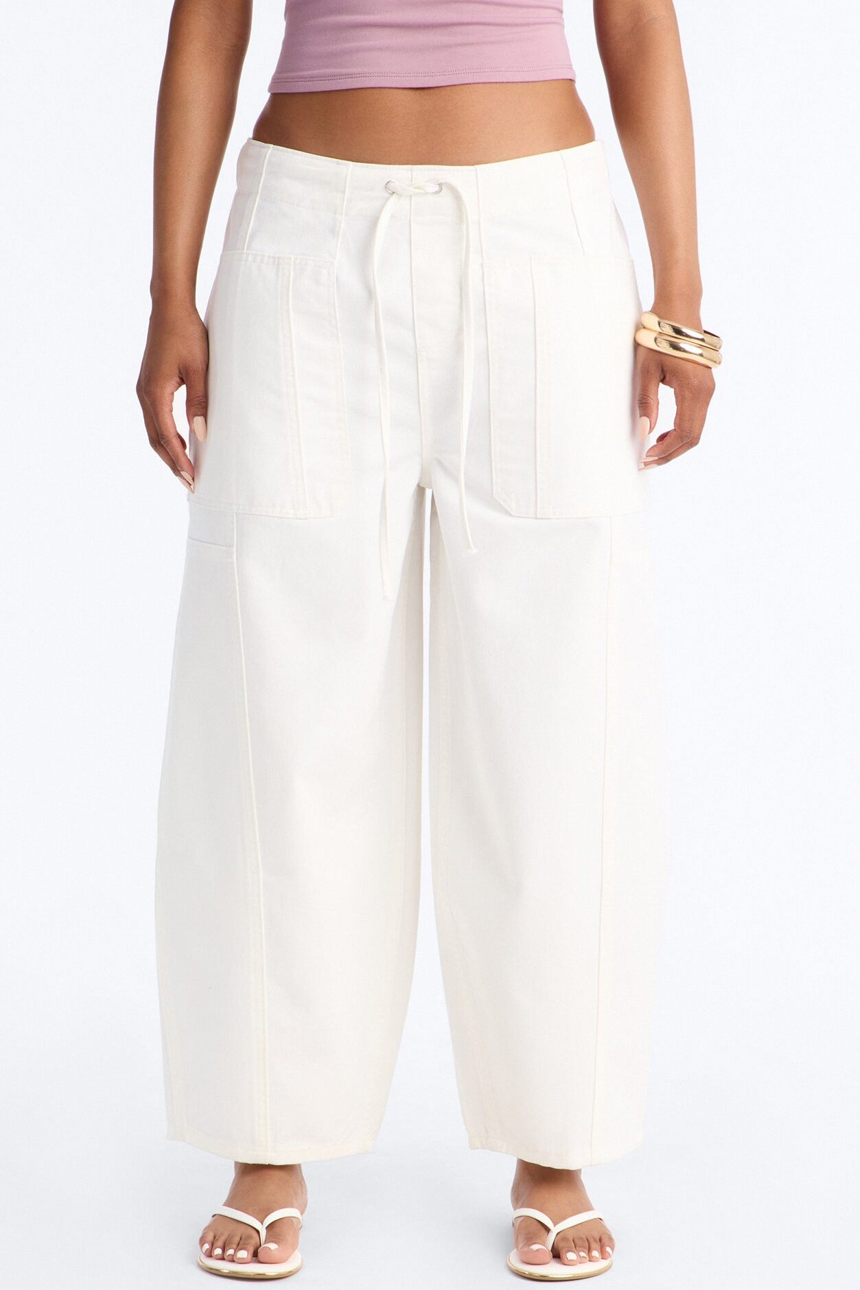 Cruise By Twill Barrel Pant 30″ - White