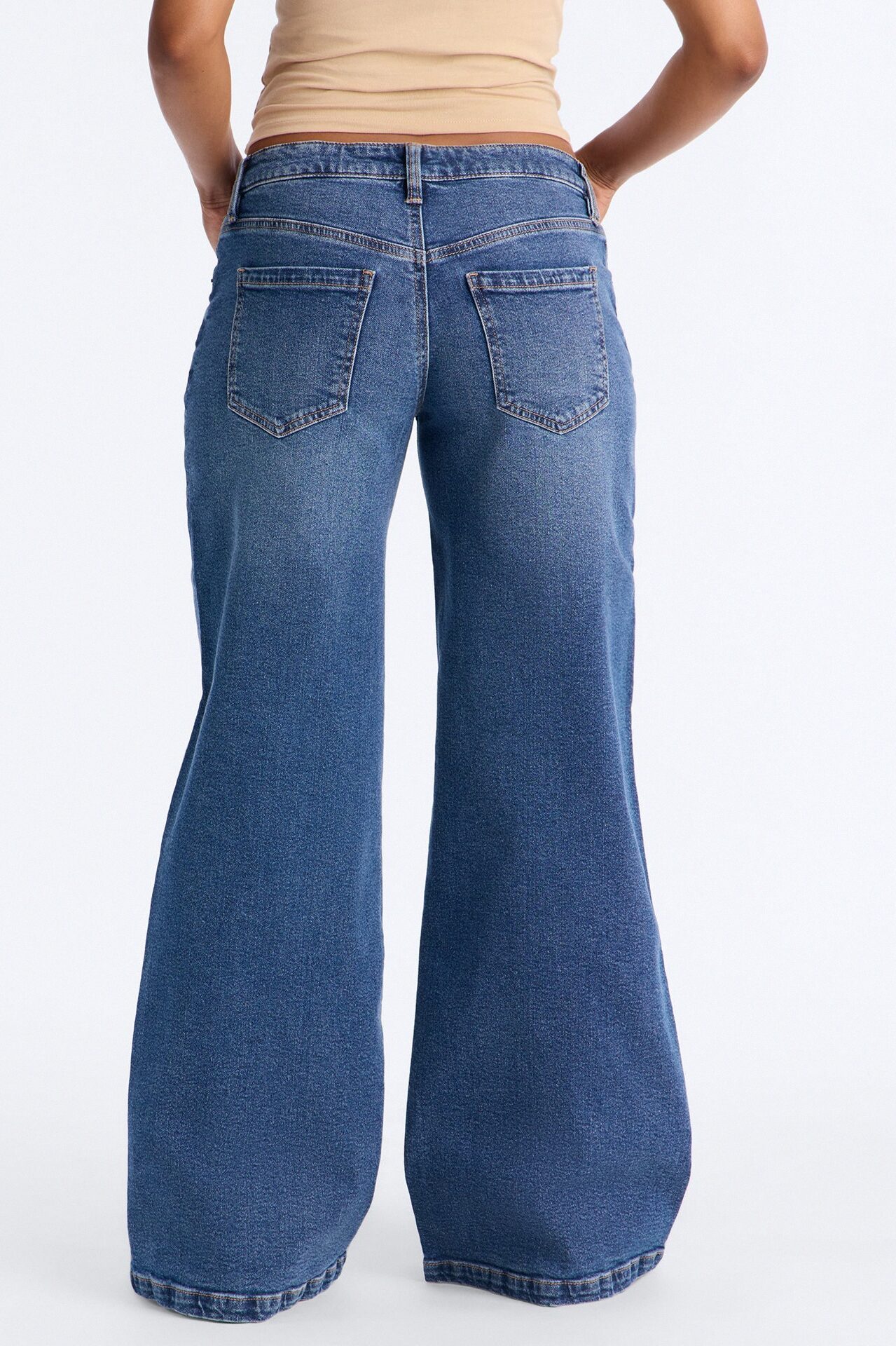 Southie Stretch Wide Leg Jeans - Dark Wash