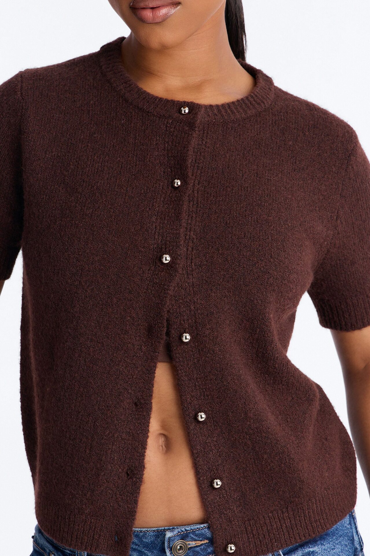 Sunday Brunch Sweater Top - Chocolate