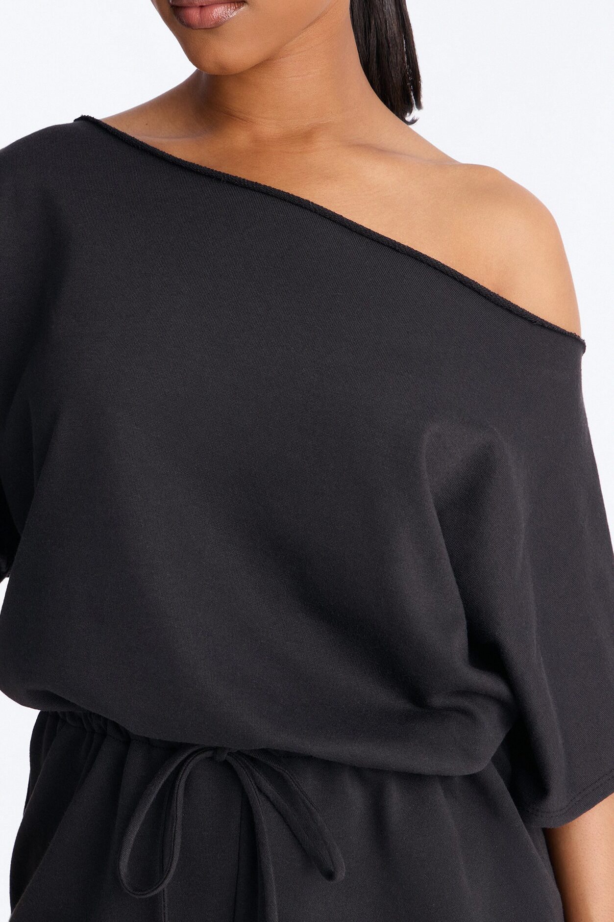 Weekend Away Off Shoulder Romper - Black