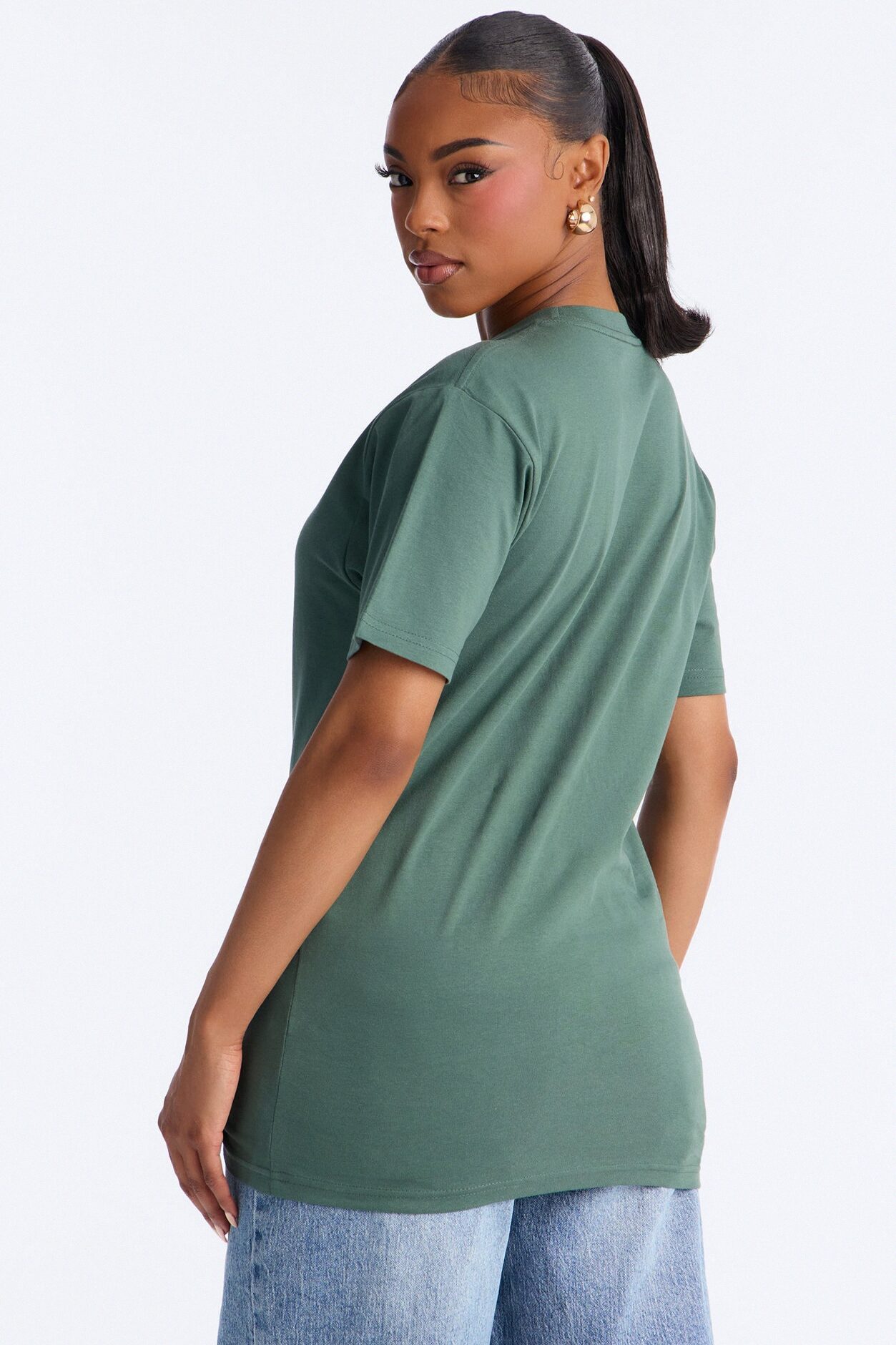 Random Tuesday Oversized T Shirt - Green
