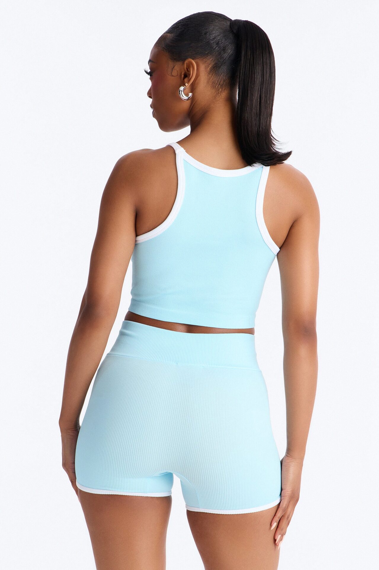 Sofia Seamless Short Set - Blue/combo