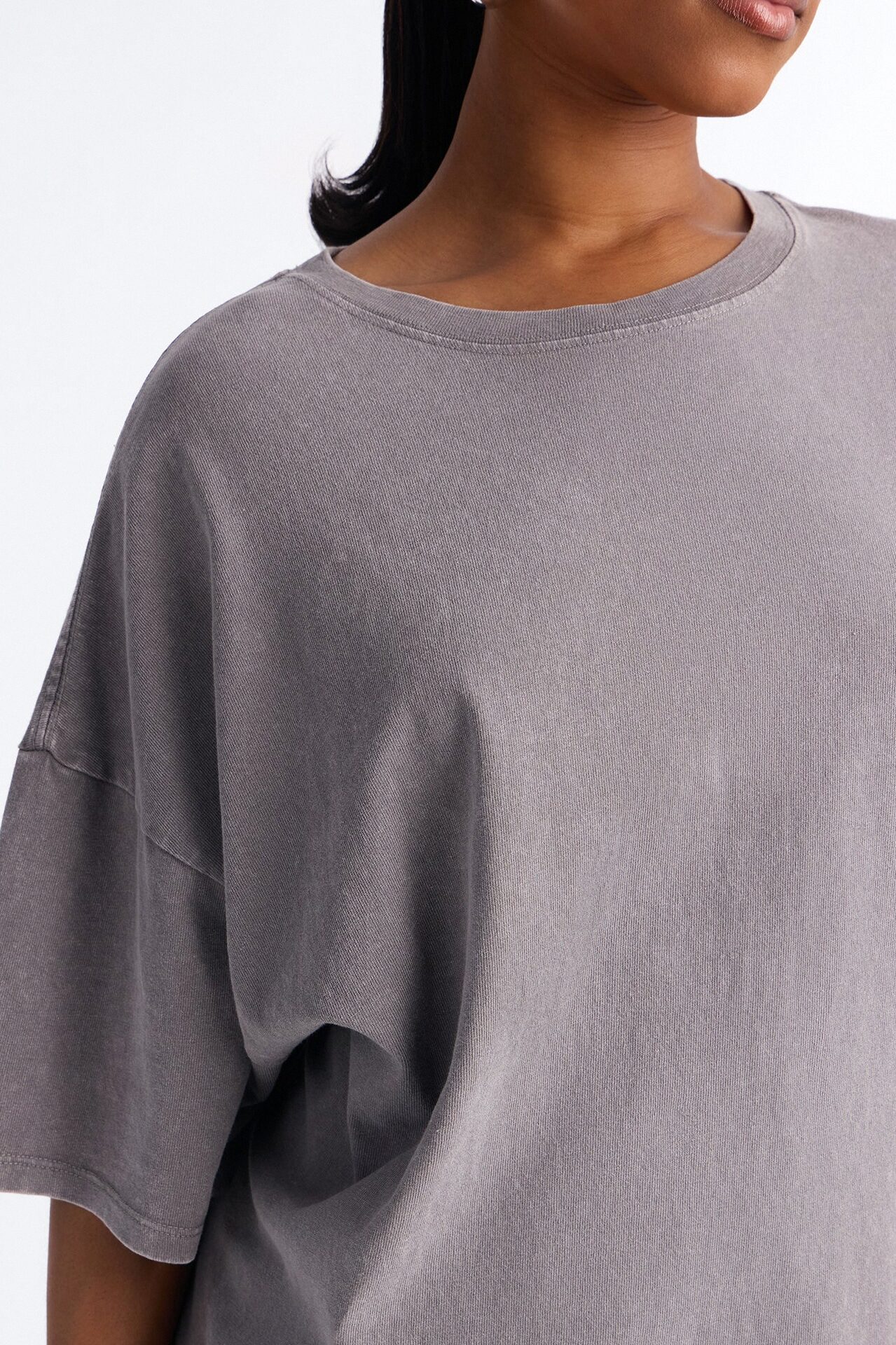 The Washed Oversized Tee - Grey