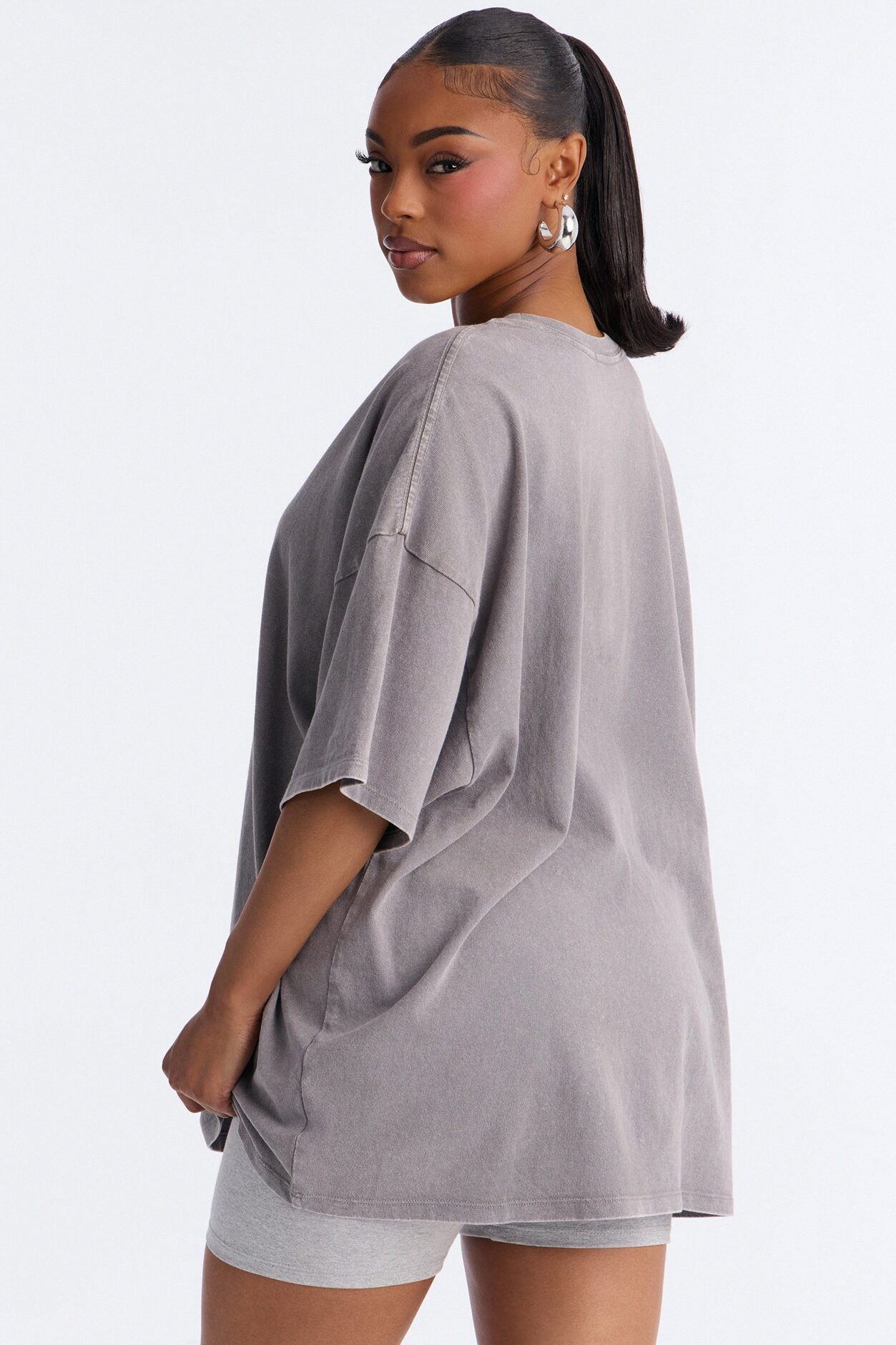 The Washed Oversized Tee - Grey