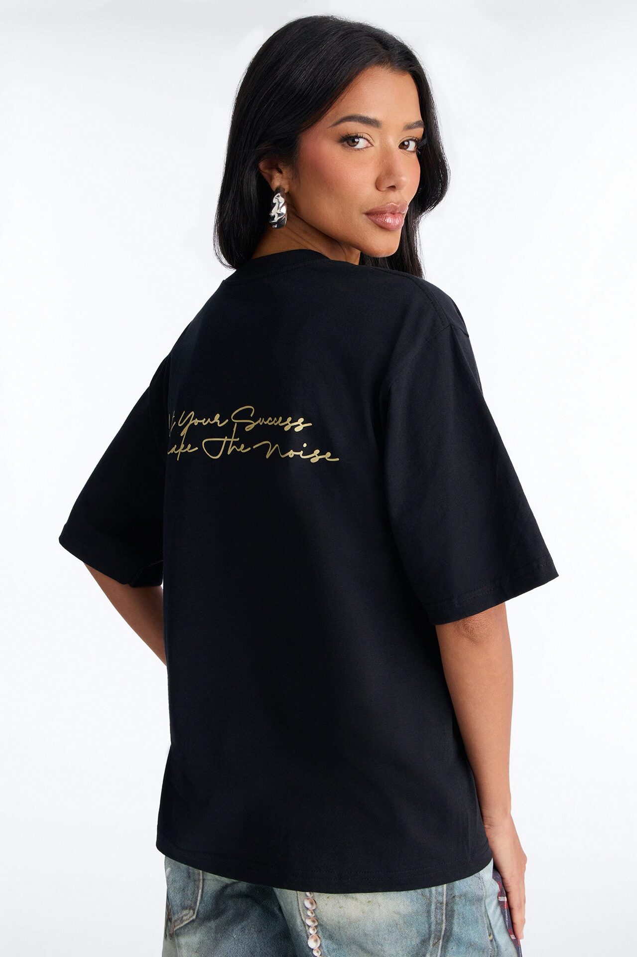 Hustle In Silence Tee - Black