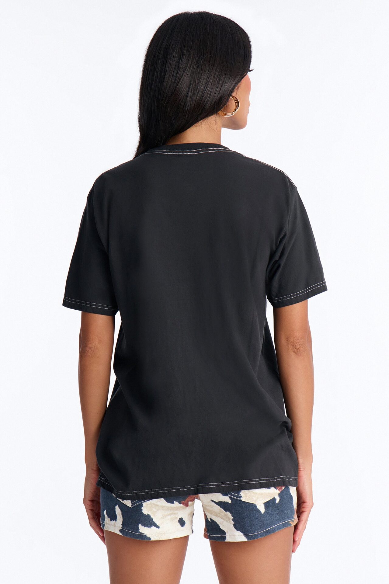 Free Spirit Horses Washed Tee - Black Wash