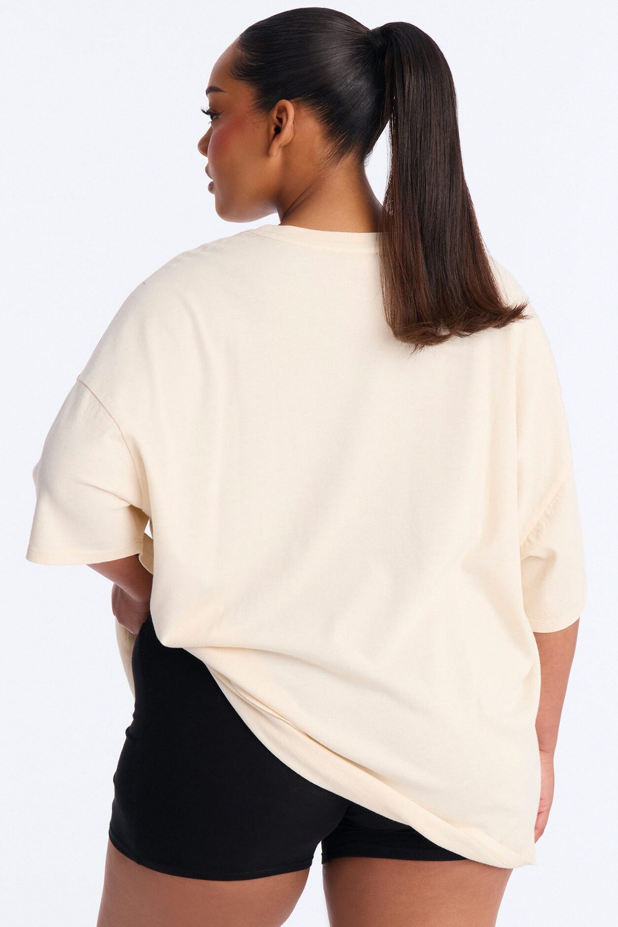 The Washed Oversized Tee - Bone