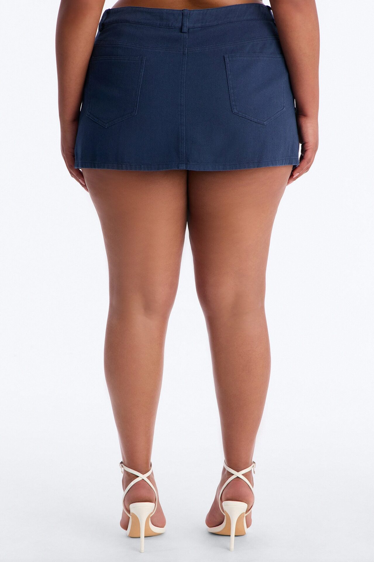Friday Night Lights Studded Twill Mini Skort - Navy