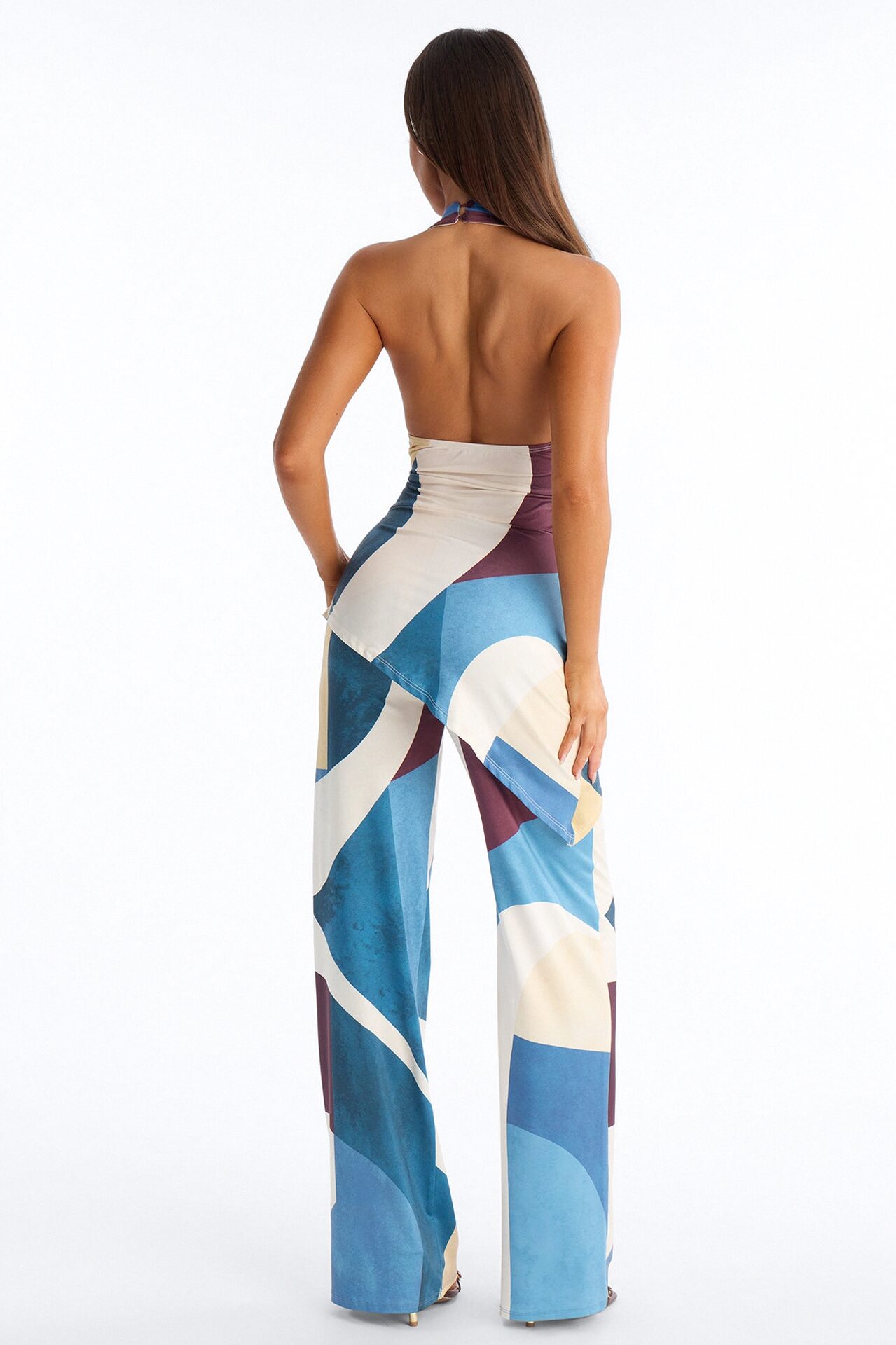 Felicity Straight Leg 2 Piece Jumpsuit - Blue