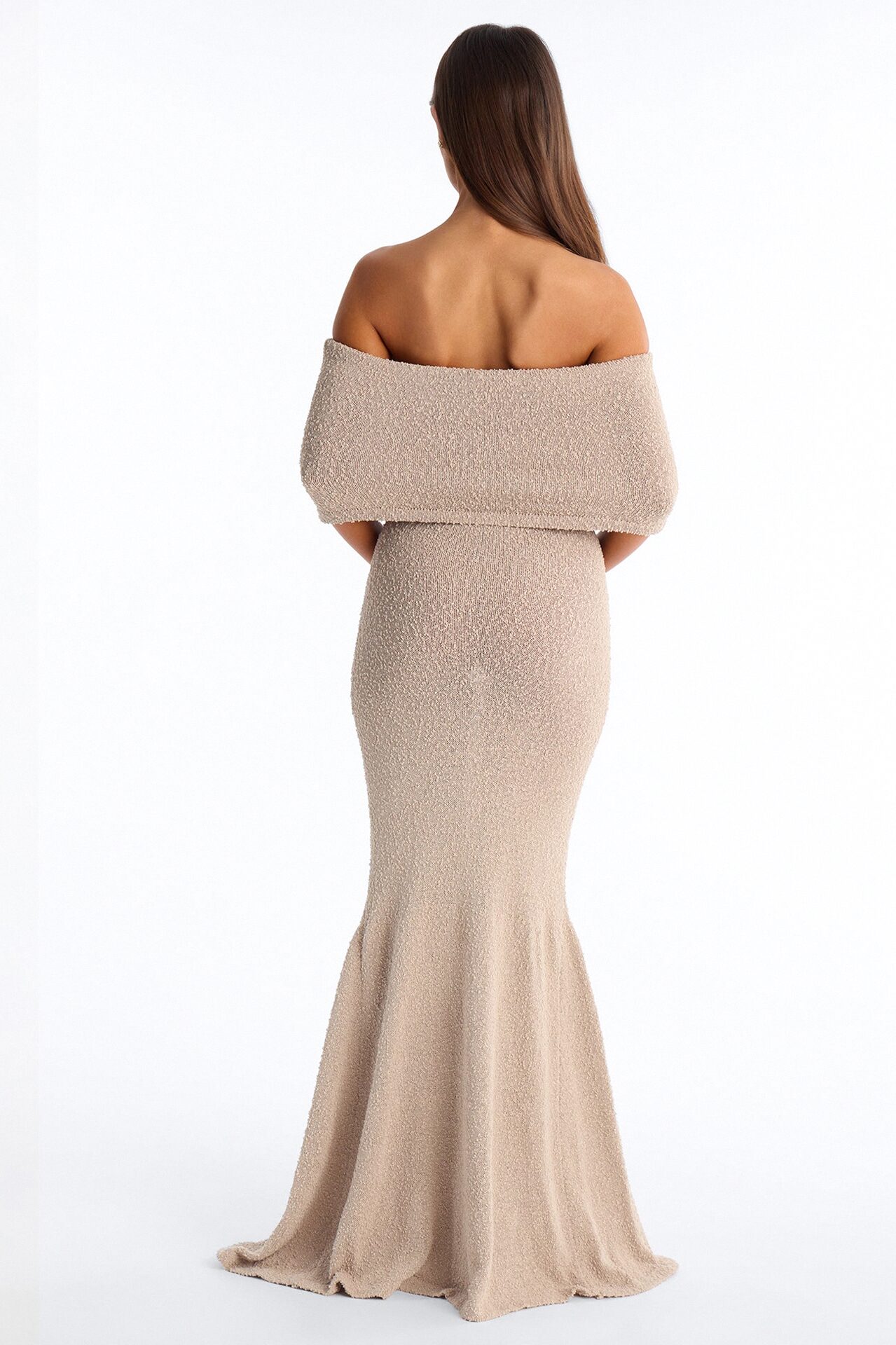 Effortless Edge Sweater Maxi Dress - Taupe