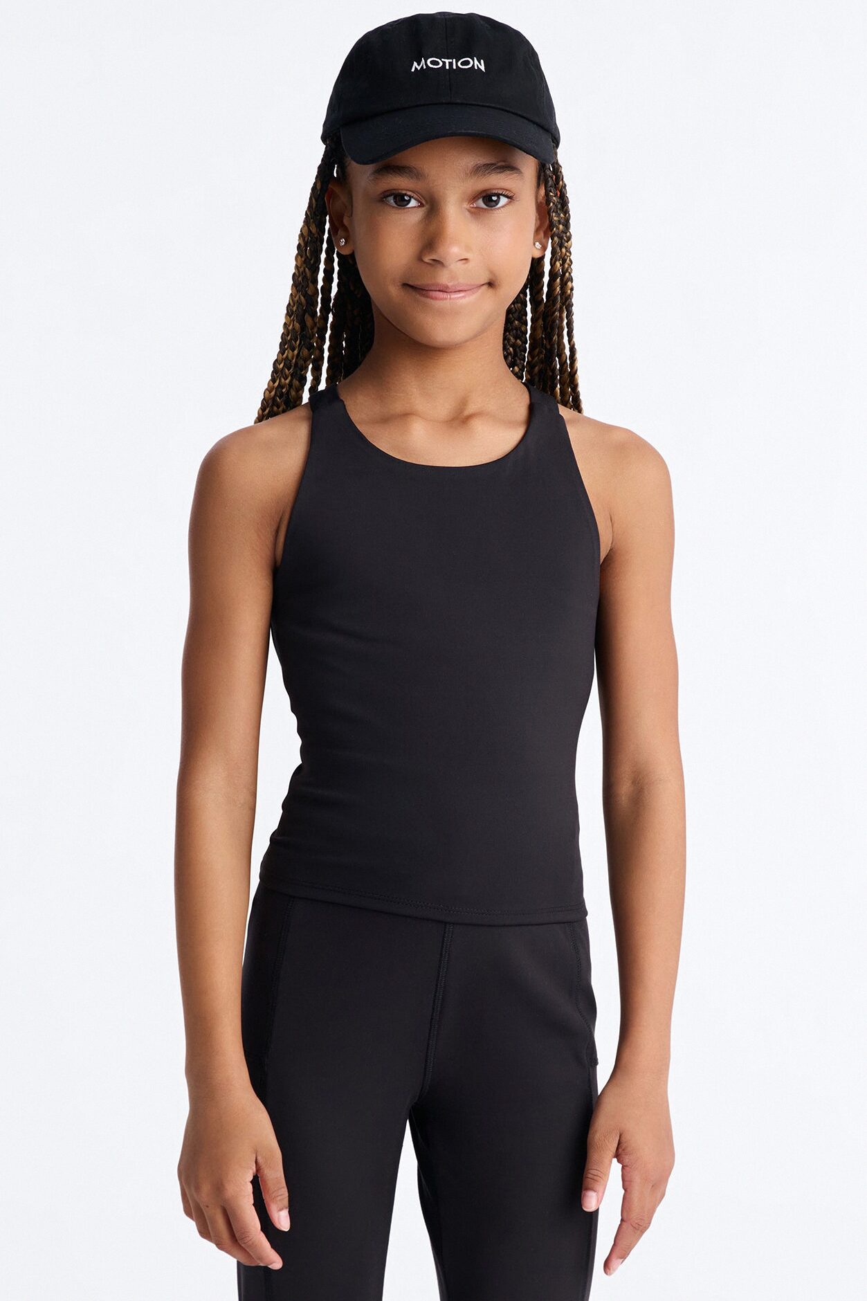 Mini Made Up My Mind Sportscore Racerback Tank Top - Black