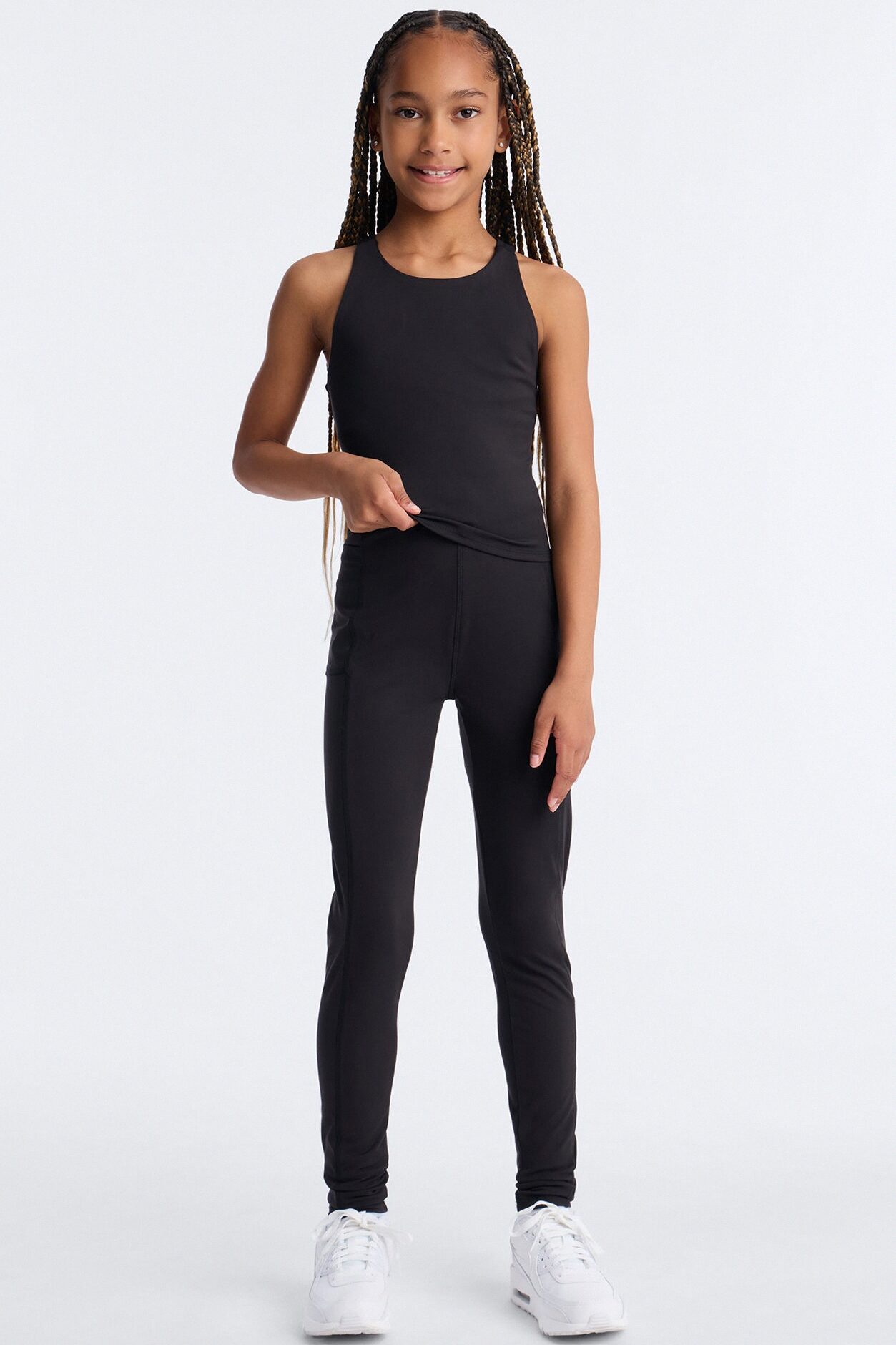 Mini Made Up My Mind Sportscore Racerback Tank Top - Black
