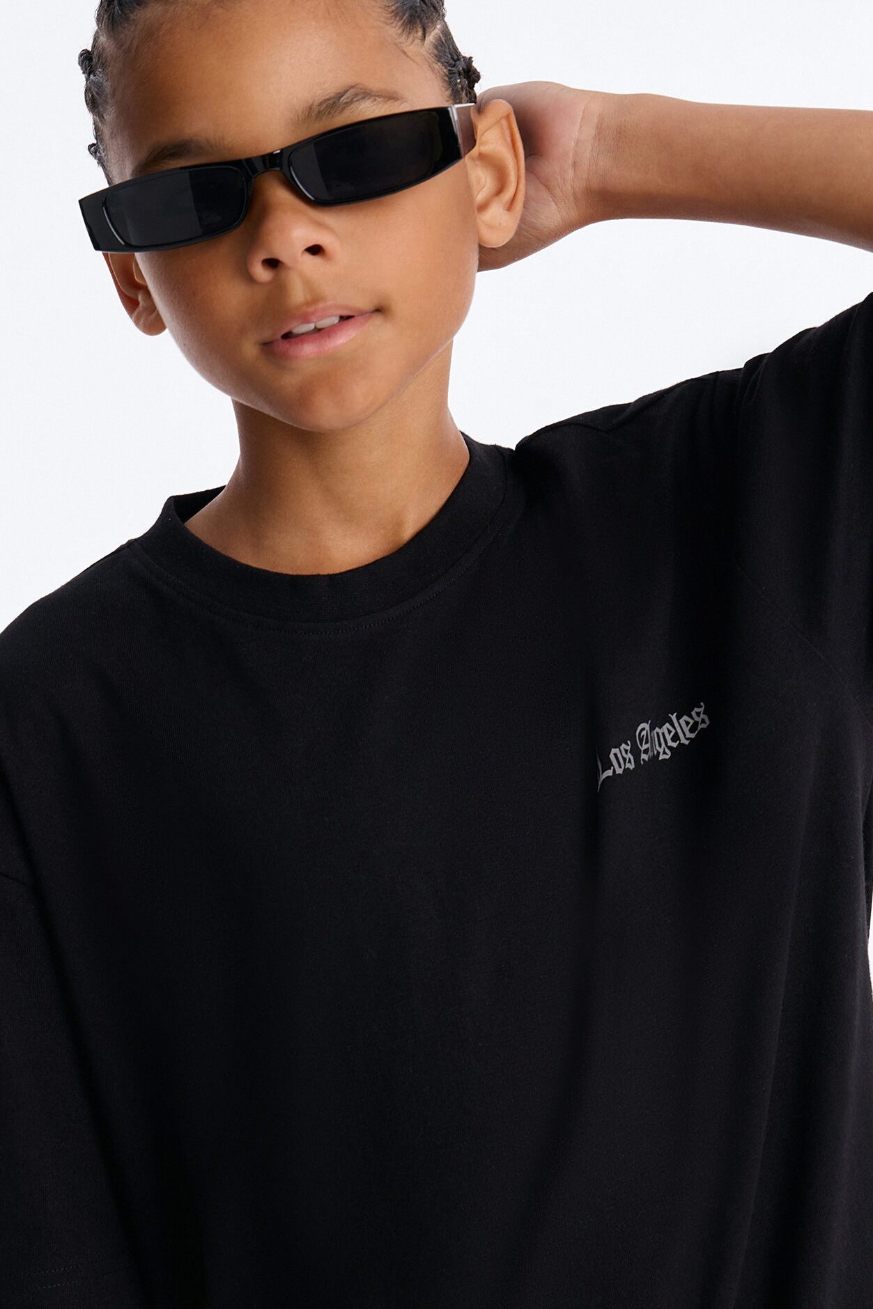 Mini Los Angeles Life Short Sleeve Front/Back Tee - Black