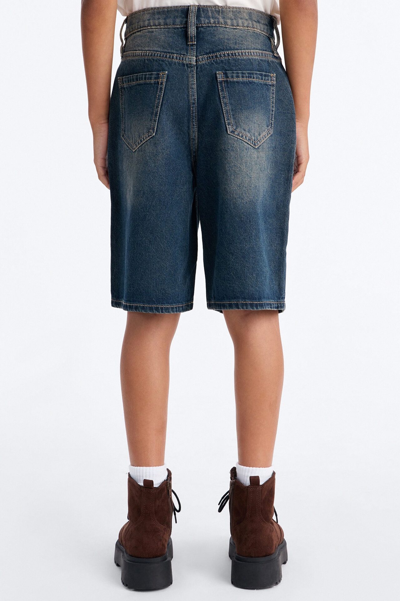 Mini Baggy Drift Denim Short - Dark Wash