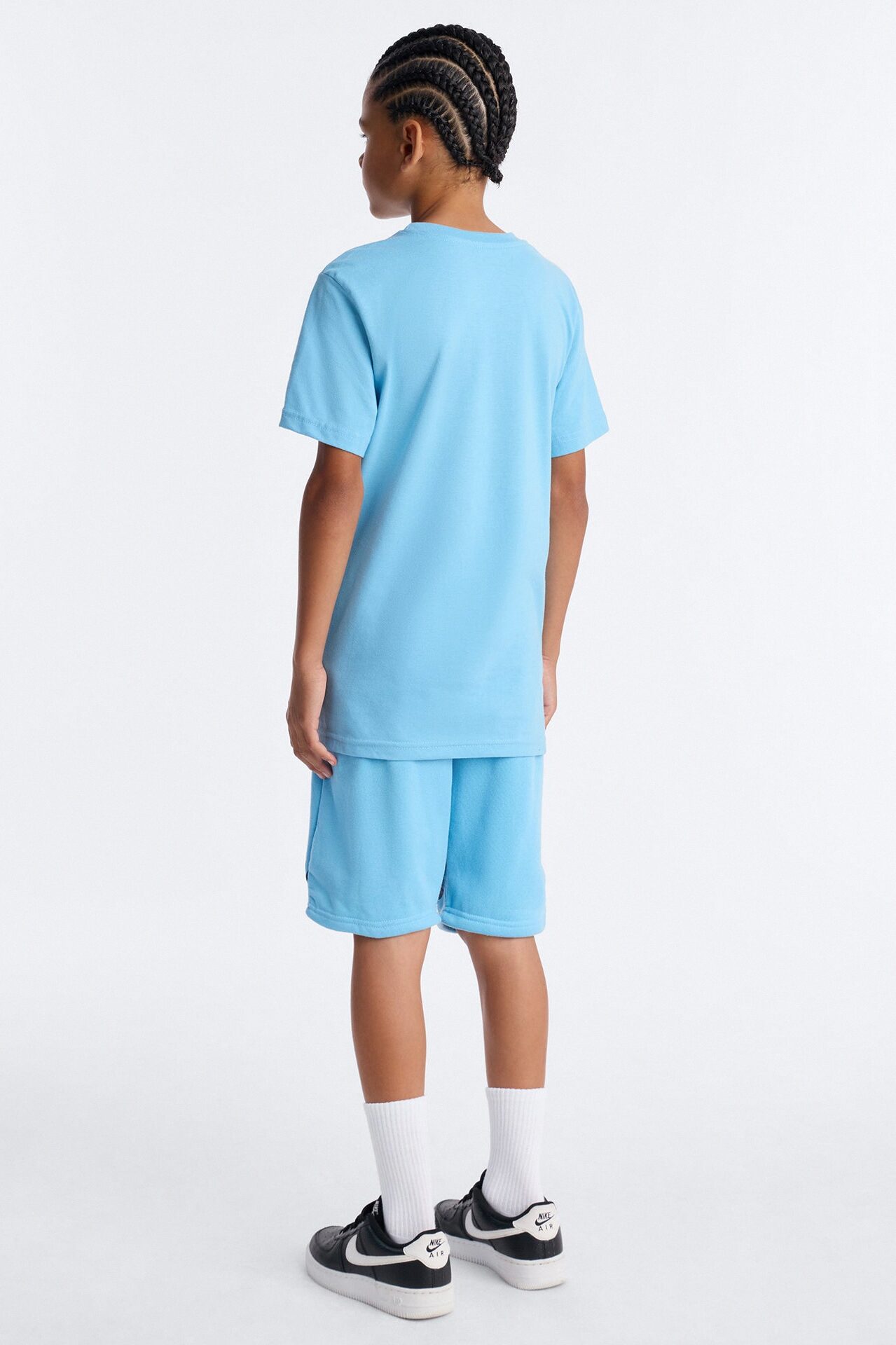 Mini Staying Humble Short Set - Light Blue